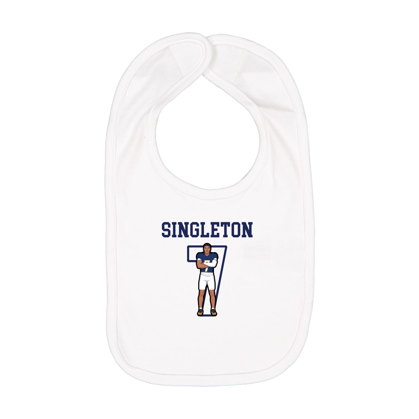 Infant Bib — Shirsey in White