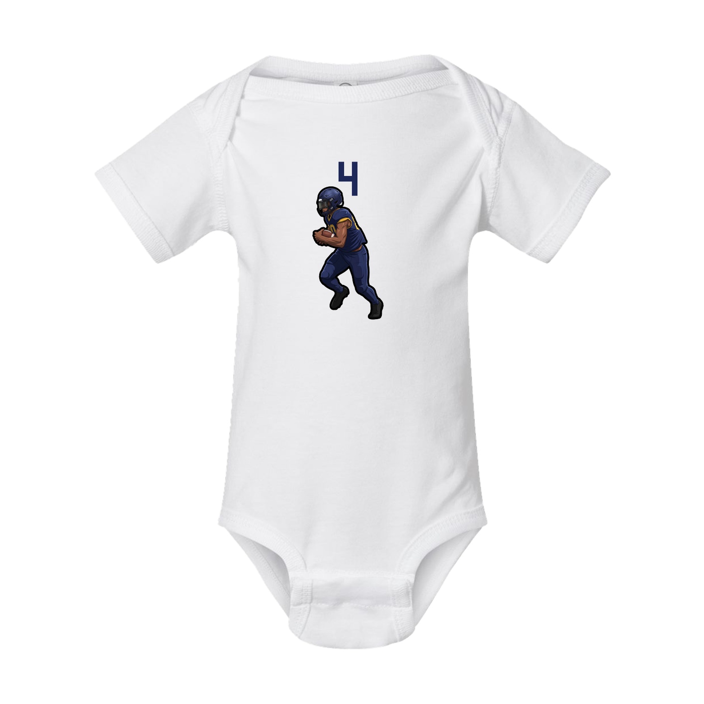 Baby Onesie — Number Top in White