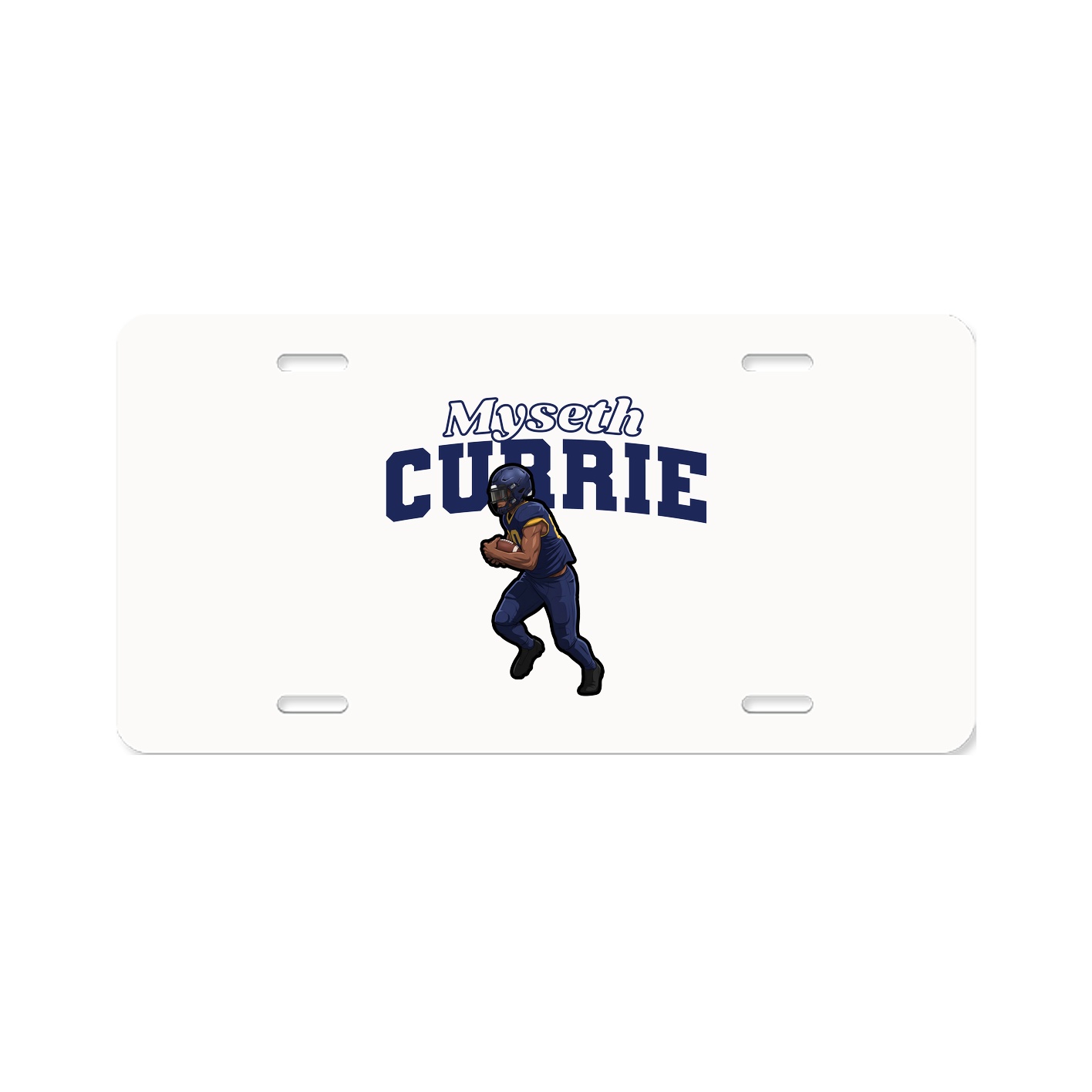 License Plate — Name Arch in Classic