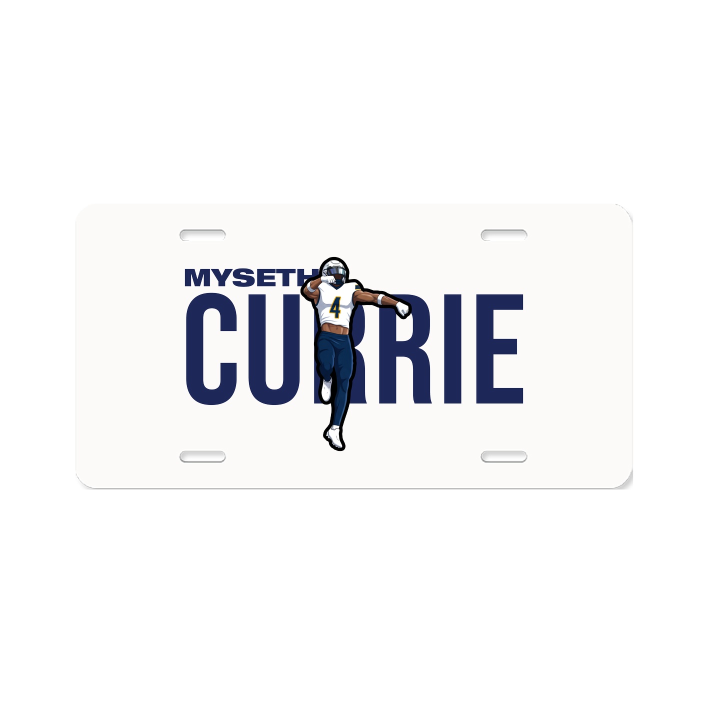 License Plate — Player Name in Classic