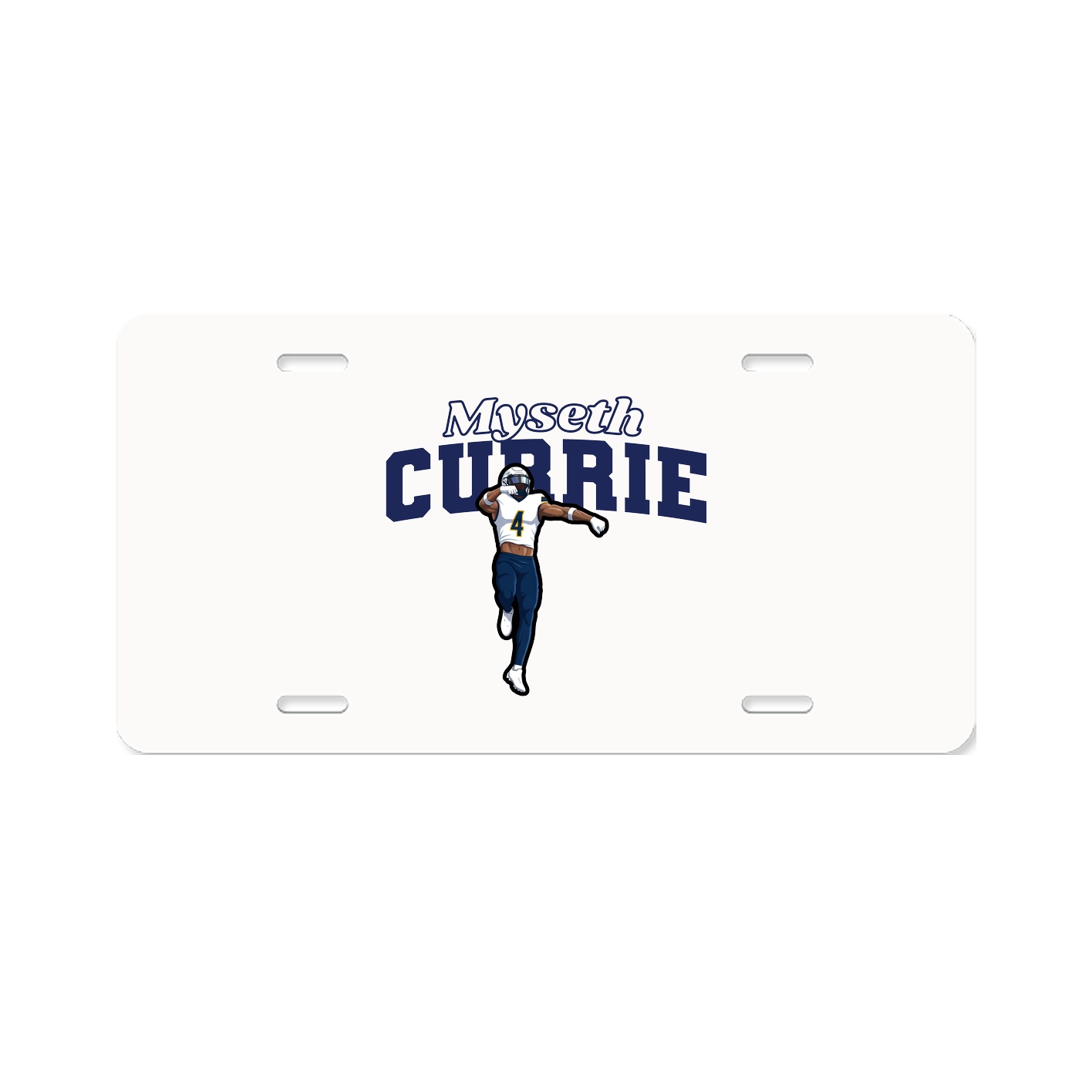 License Plate — Name Arch in Classic