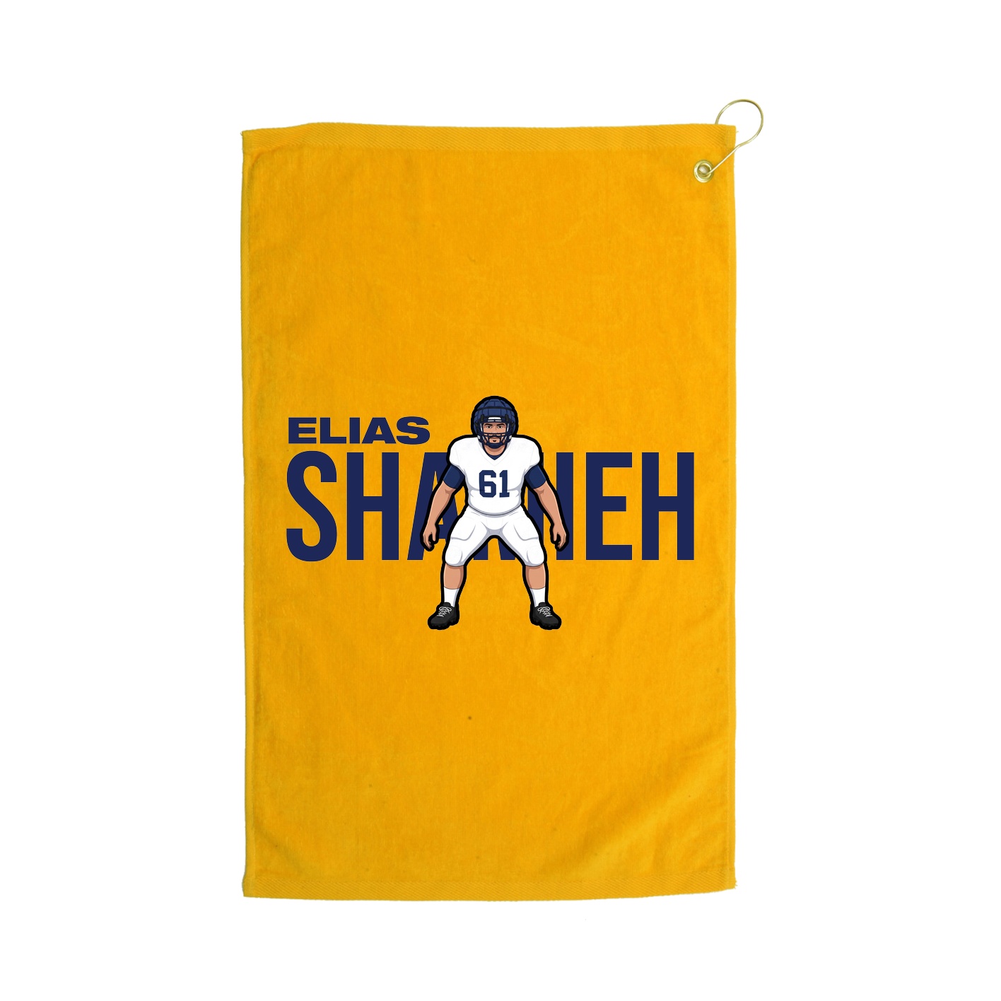 Golf Towel — Player Name in Gold