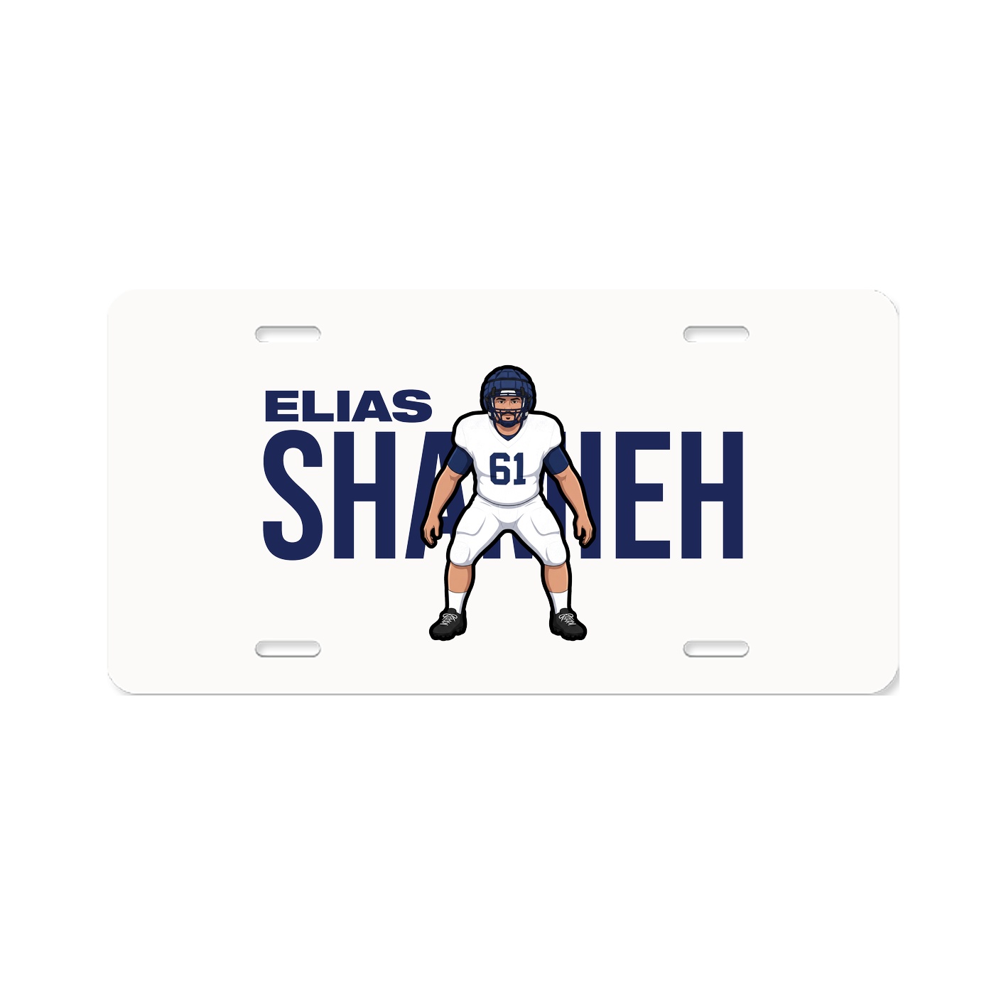 License Plate — Player Name in Classic