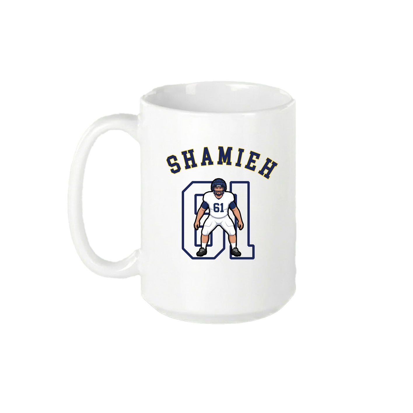 15oz Coffee Mug — Shirsey Arch in White