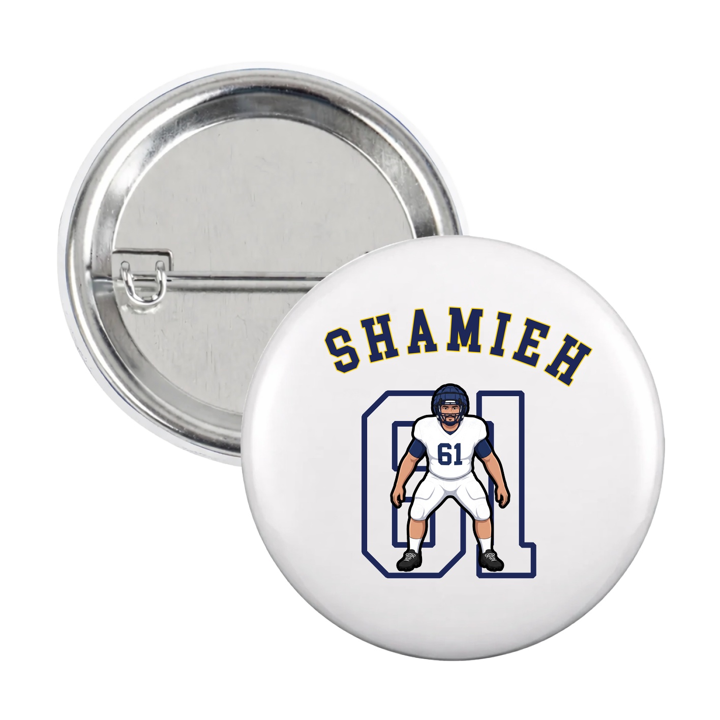 Game Day Button — Shirsey Arch in White