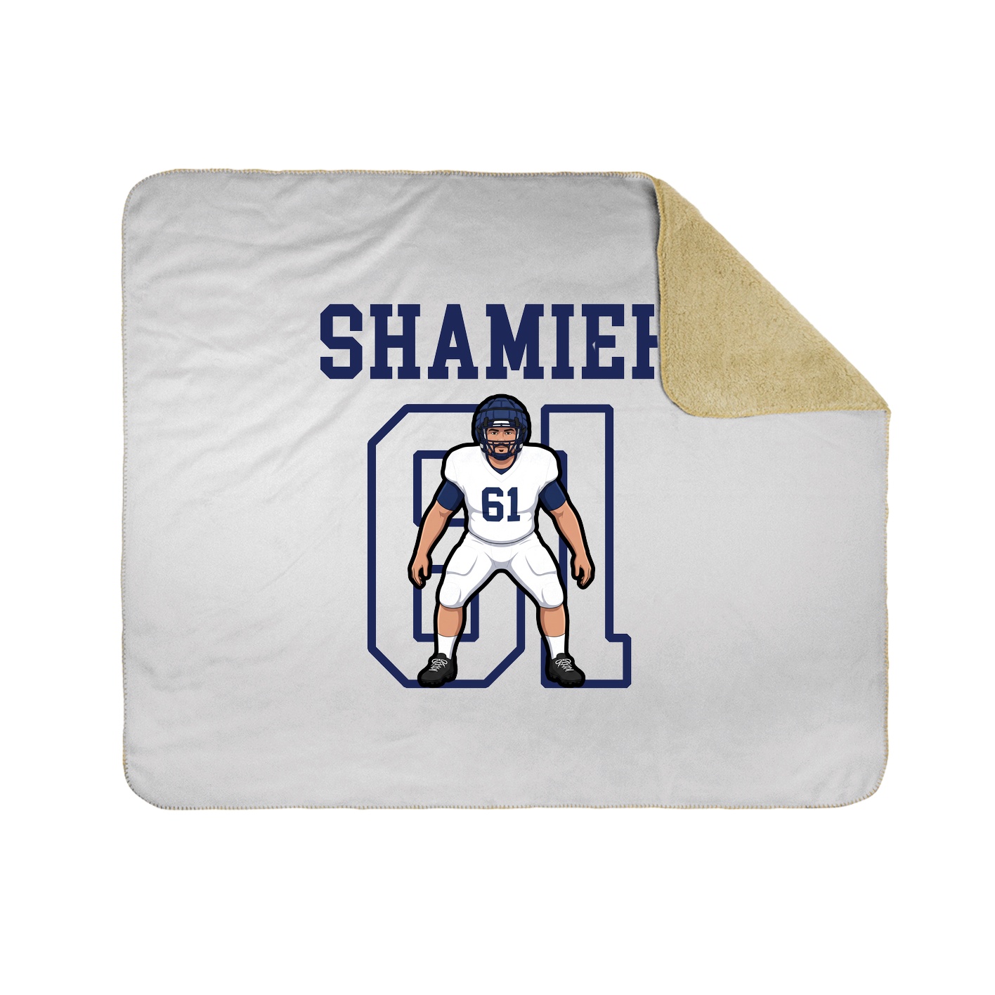 Throw Blanket — Shirsey in White
