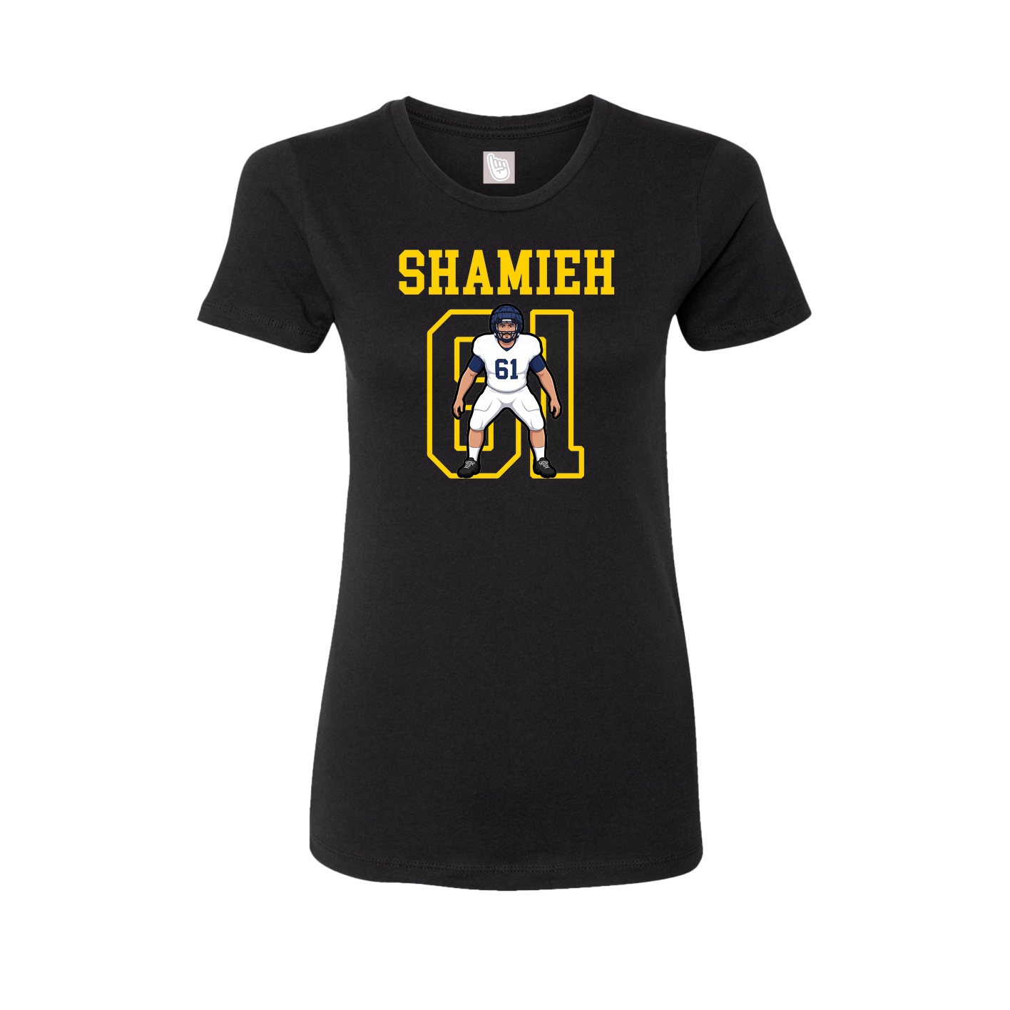 Fitted Women's Tee — Shirsey in Black