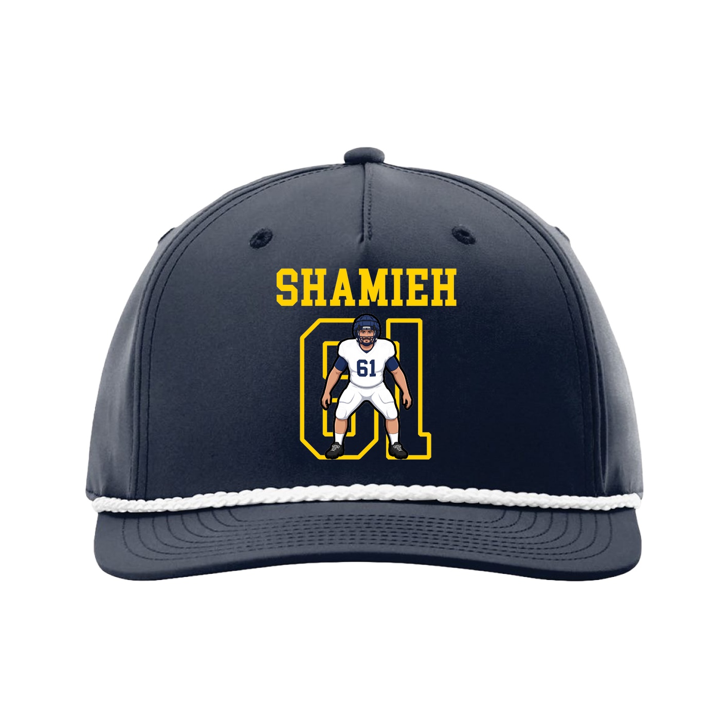 Five-Panel Classic Rope Cap — Shirsey in Navy