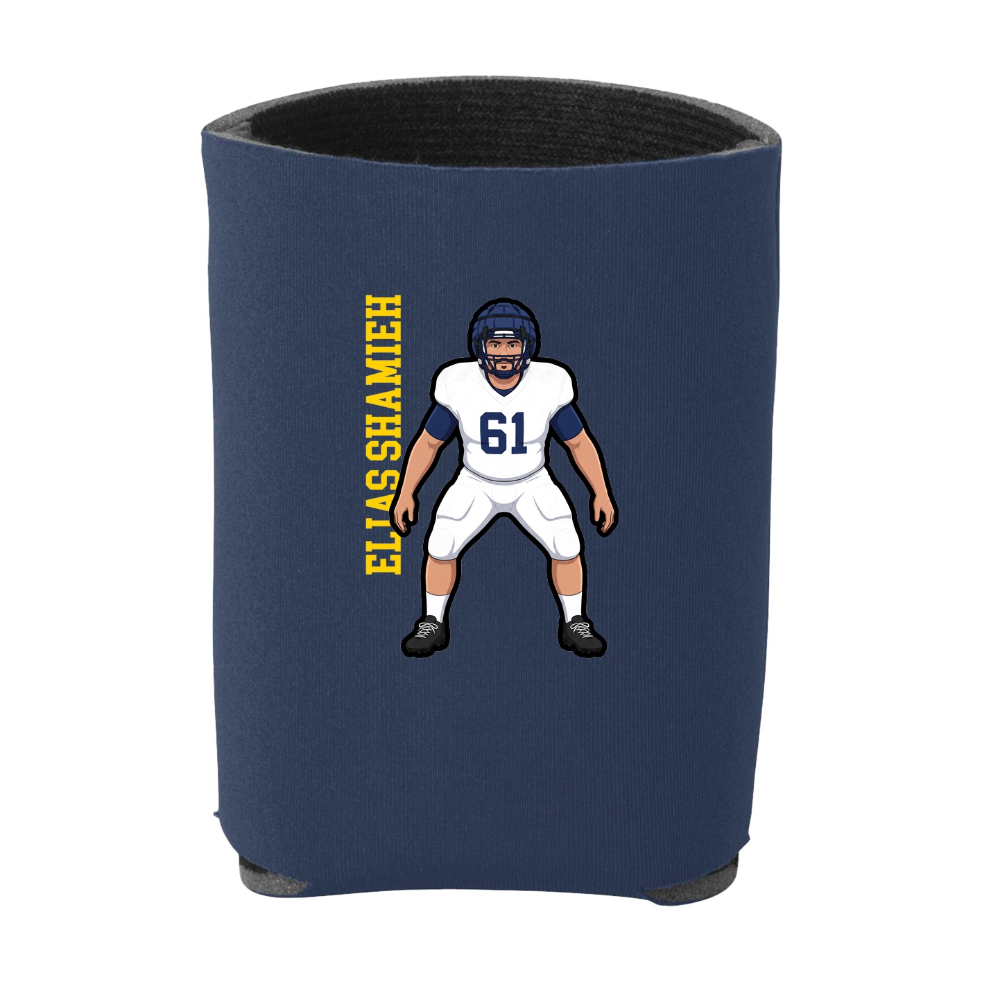 Can Holder — Name Vertical in Navy