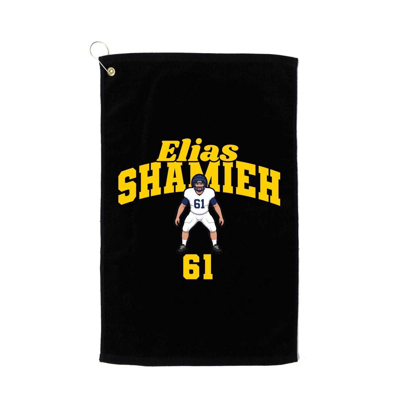 Golf Towel — Signature Arch in Black
