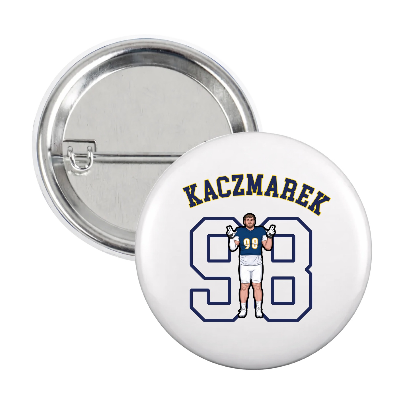 Game Day Button — Shirsey Arch in White