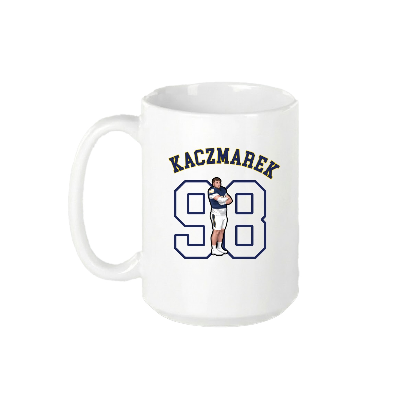 15oz Coffee Mug — Shirsey Arch in White