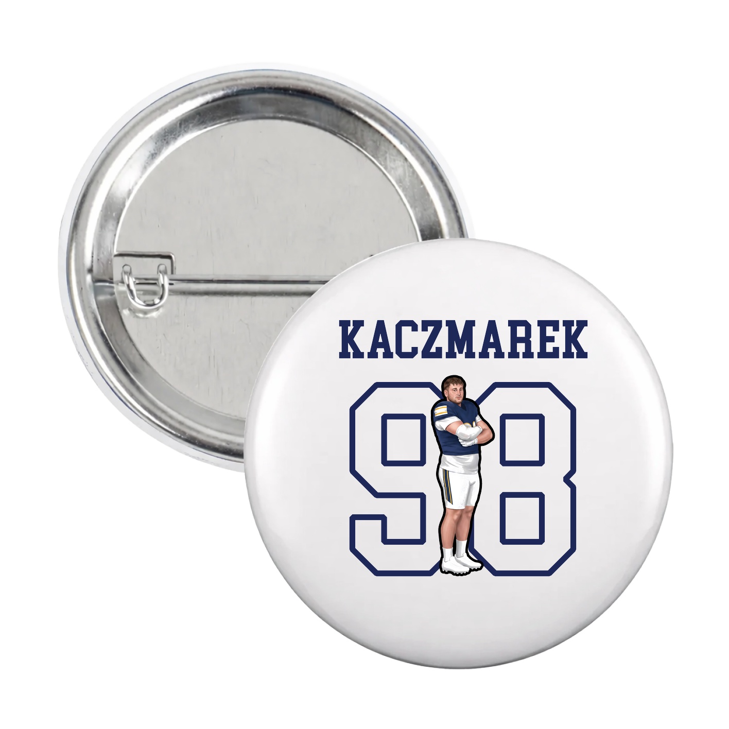 Game Day Button — Shirsey in White