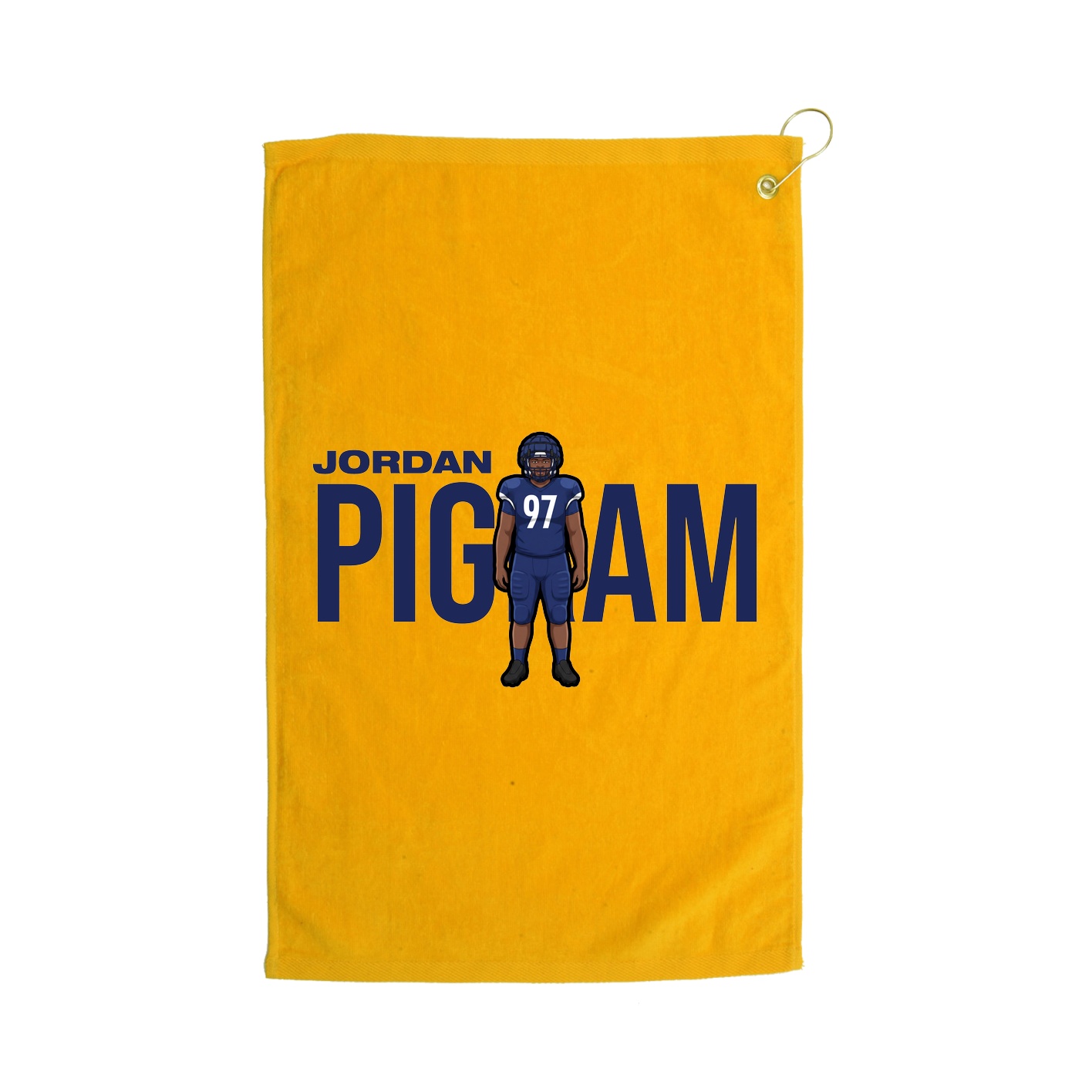 Golf Towel — Player Name in Gold