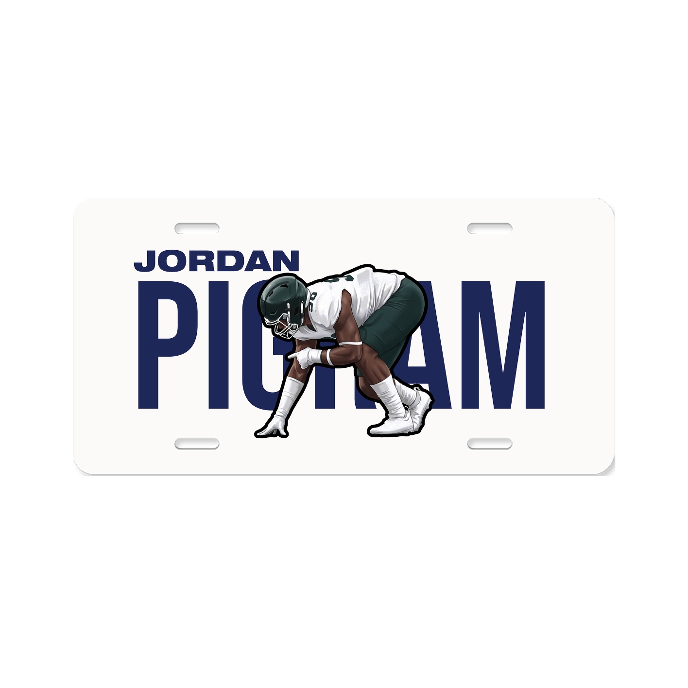 License Plate — Player Name in Classic