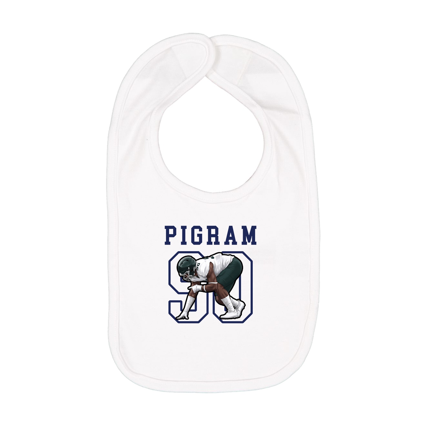 Infant Bib — Shirsey in White