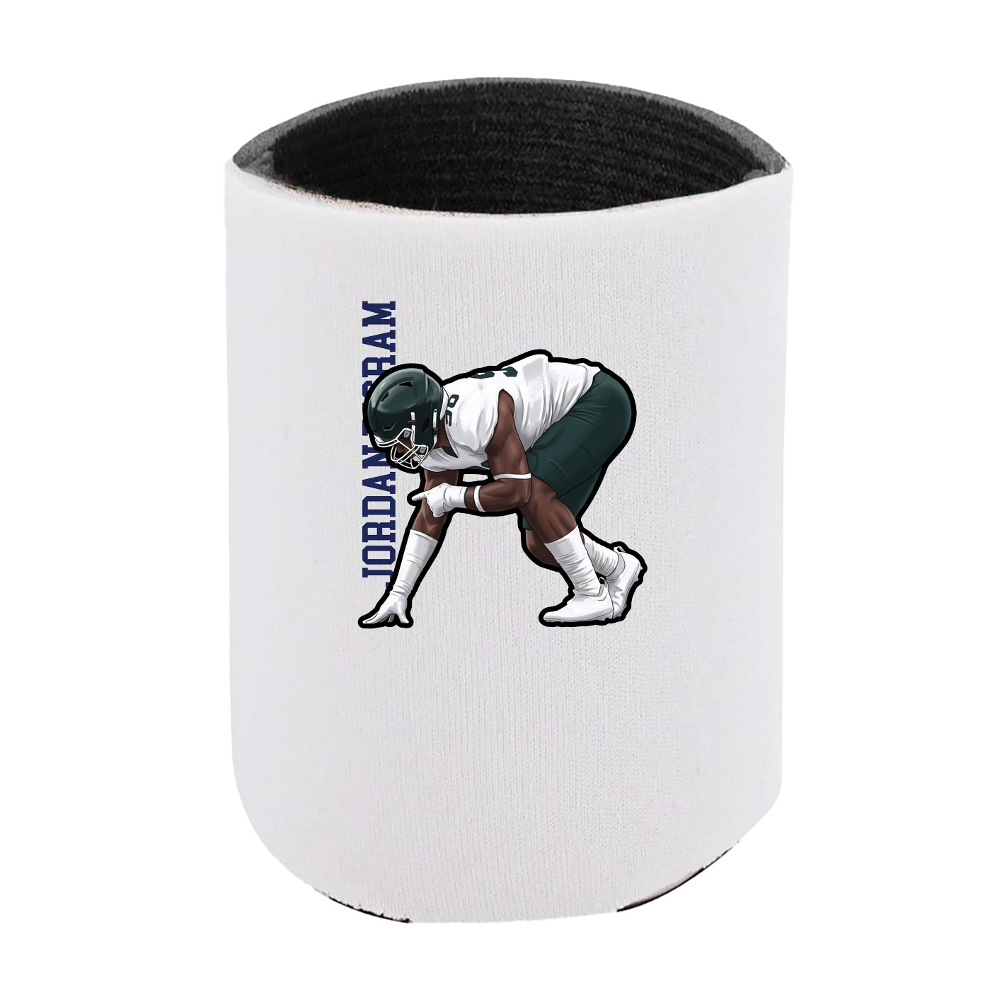 Can Holder — Name Vertical in White