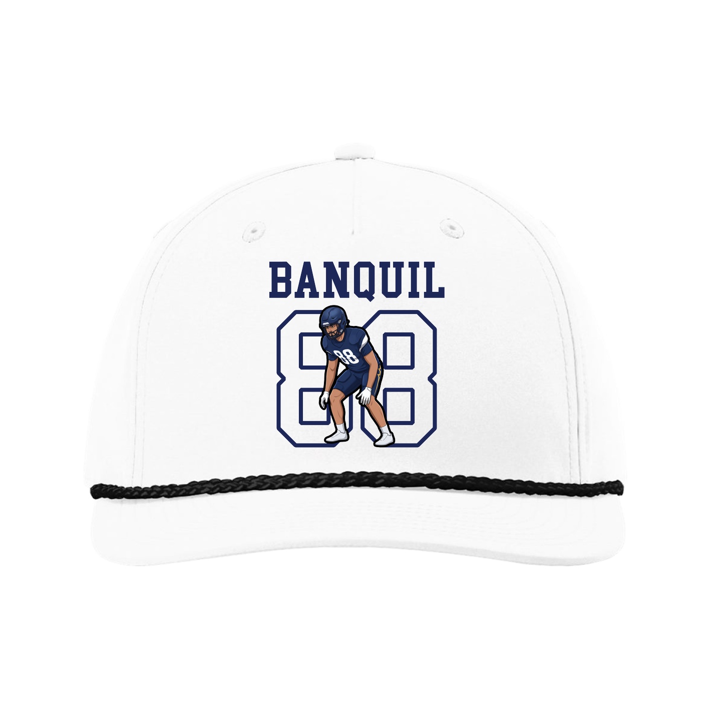 Five-Panel Classic Rope Cap — Shirsey in White