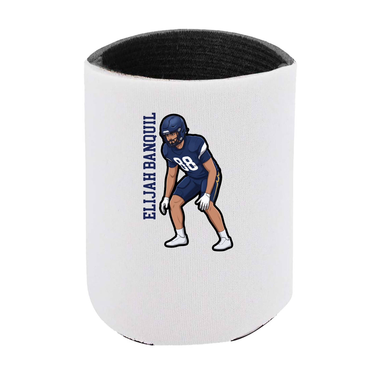 Can Holder — Name Vertical in White