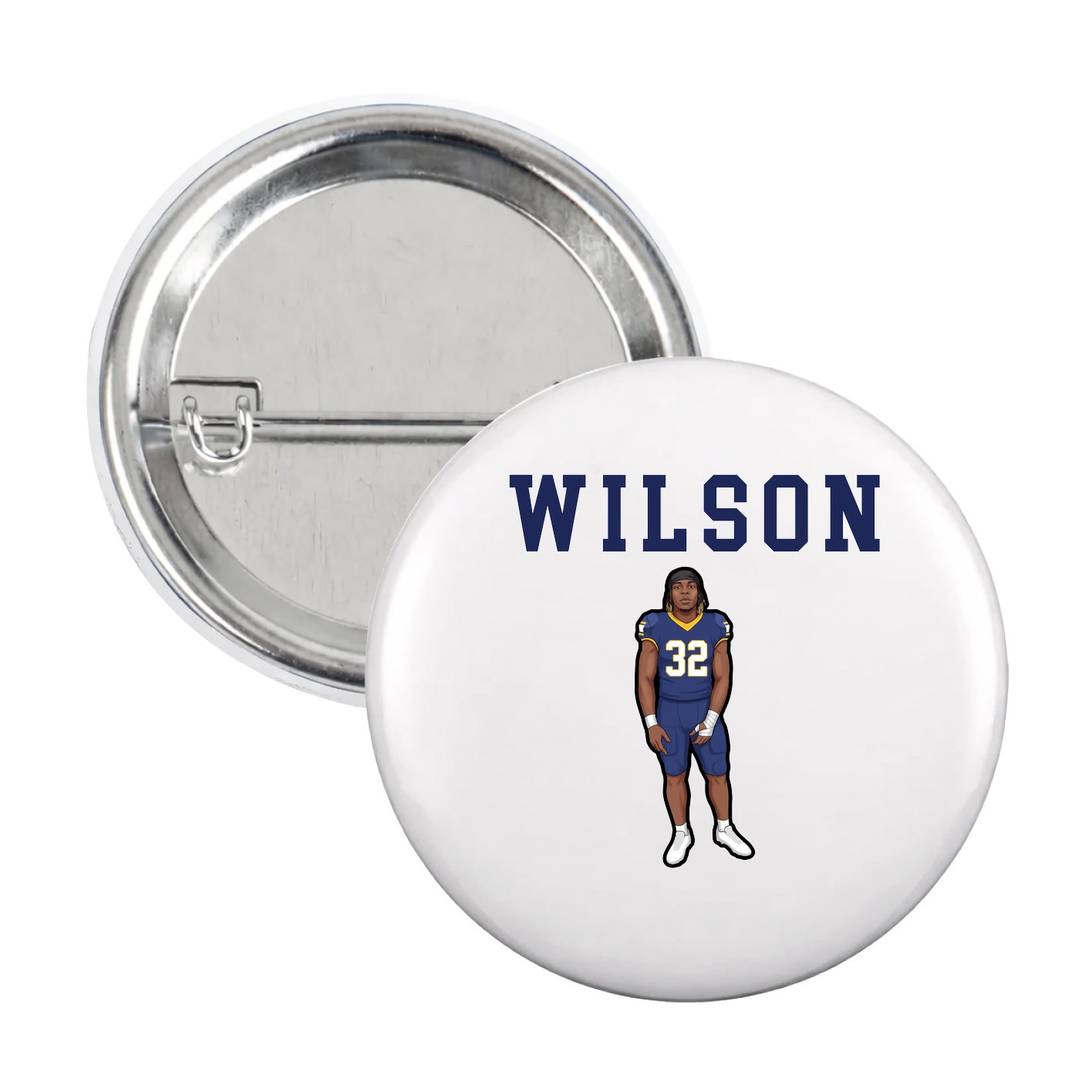 Game Day Button — Shirsey in White