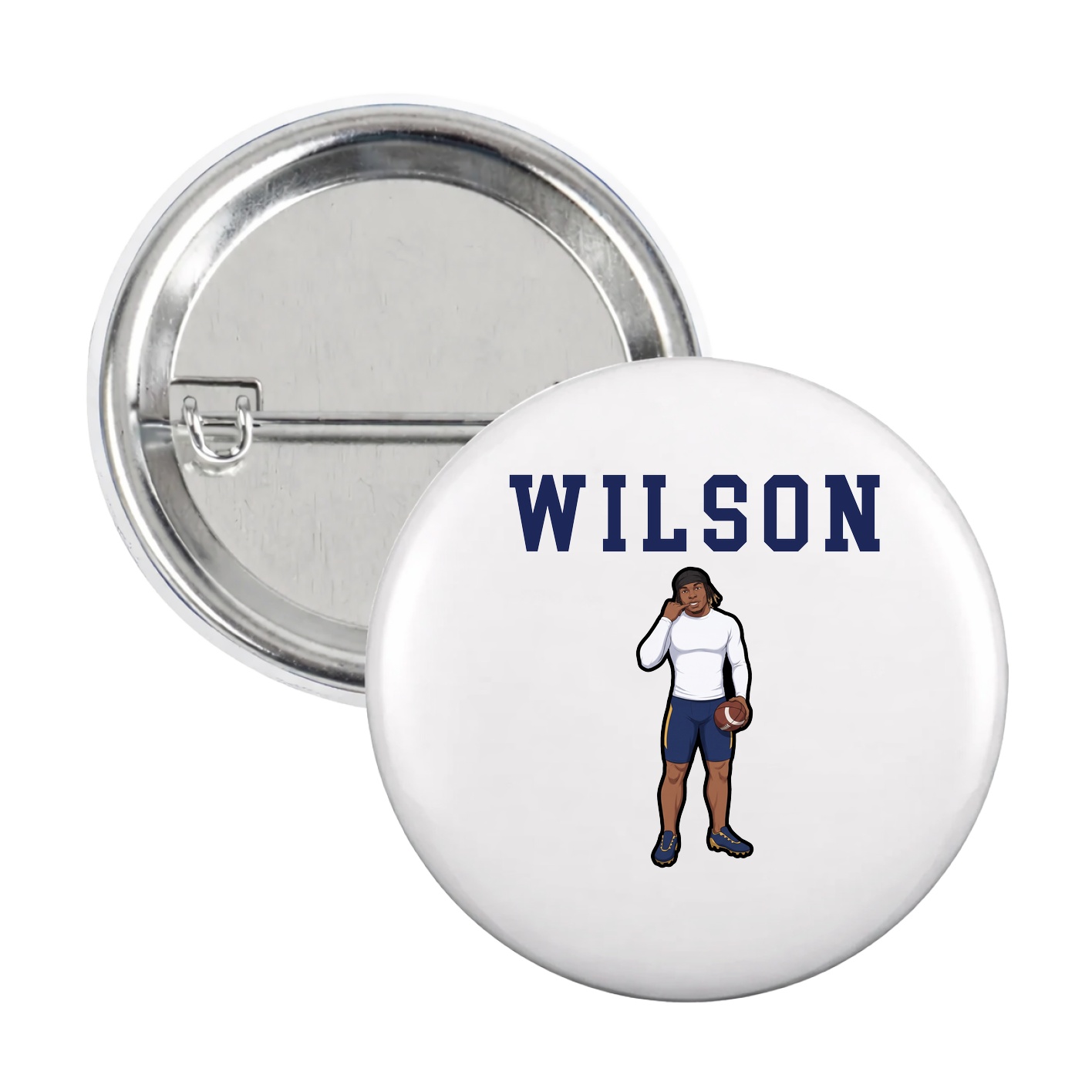 Game Day Button — Shirsey in White