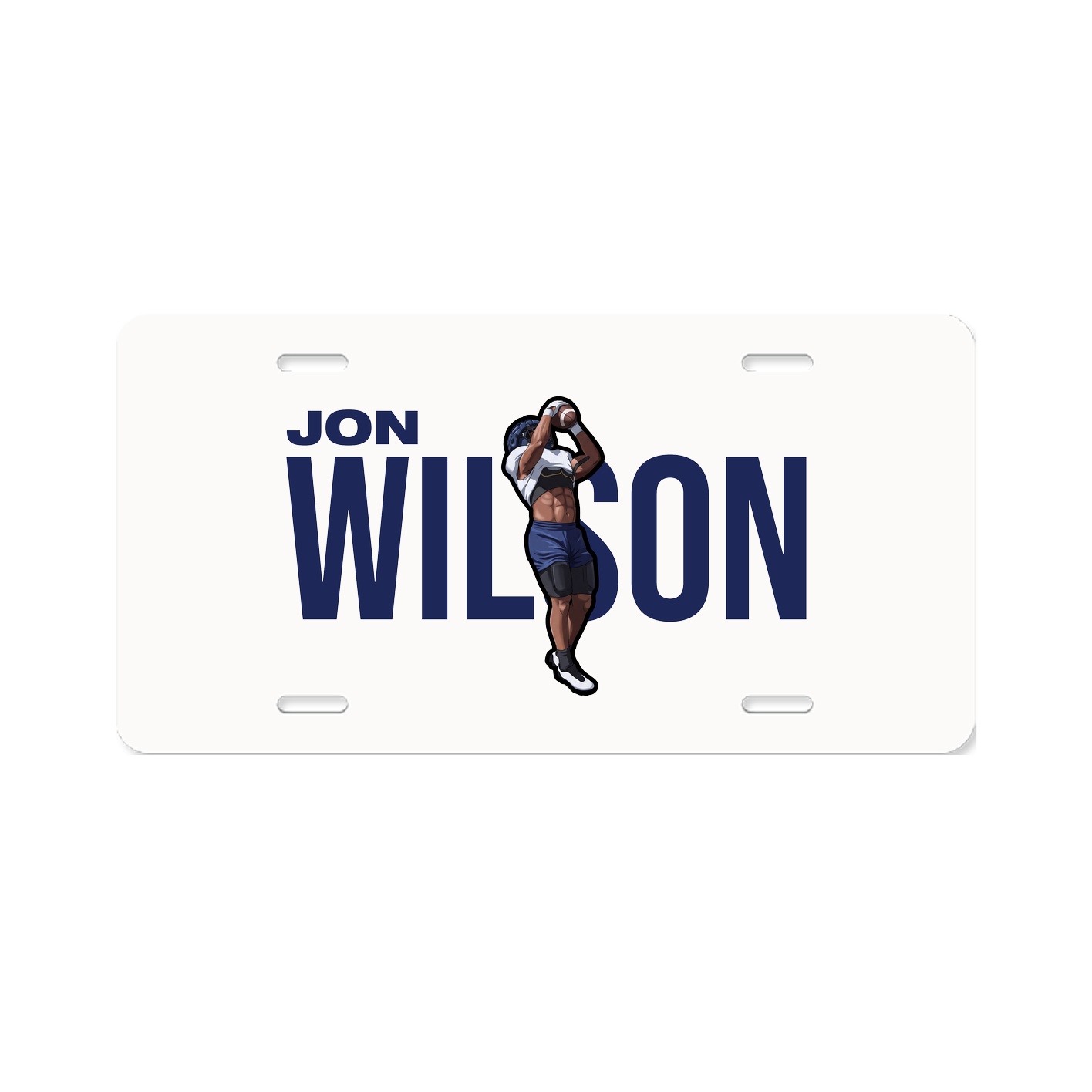 License Plate — Player Name in Classic