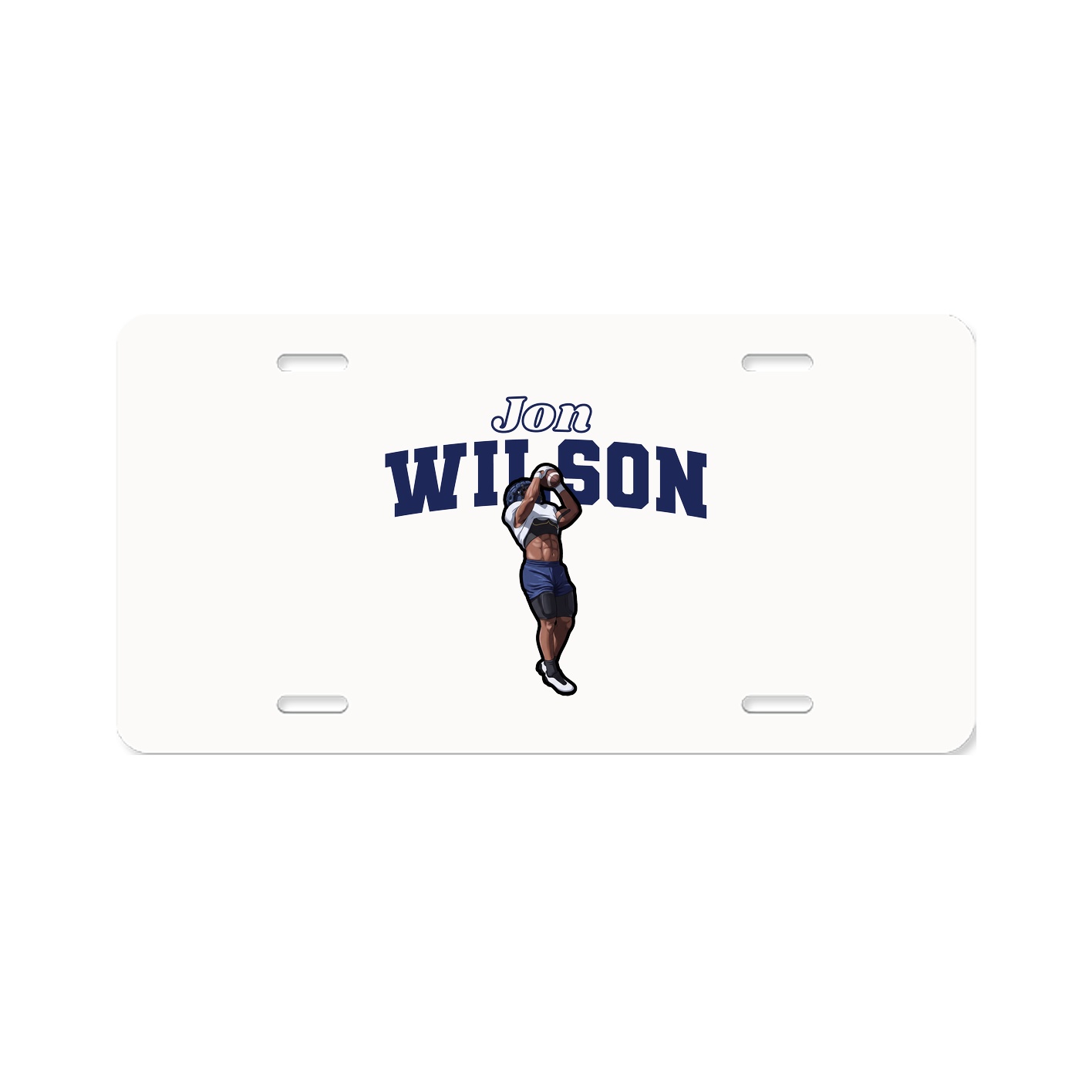 License Plate — Name Arch in Classic
