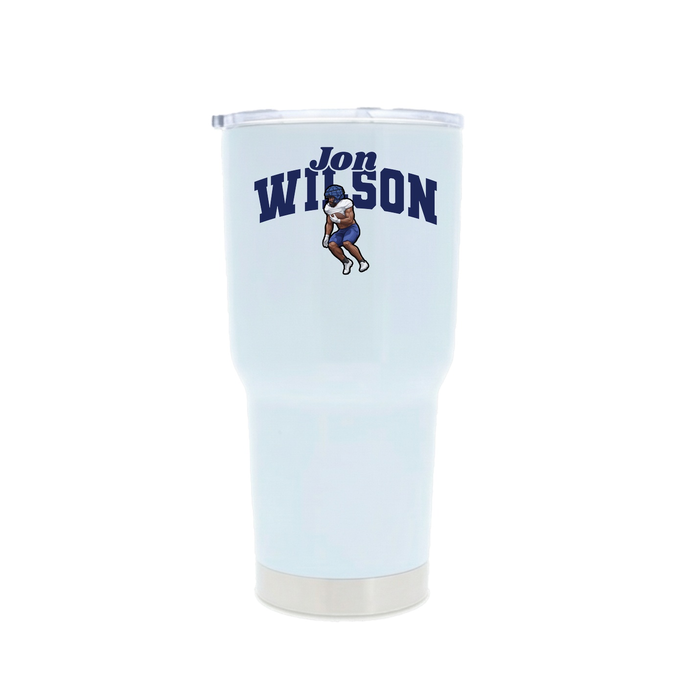 30oz Stainless Steel Tumbler — Signature Arch in White