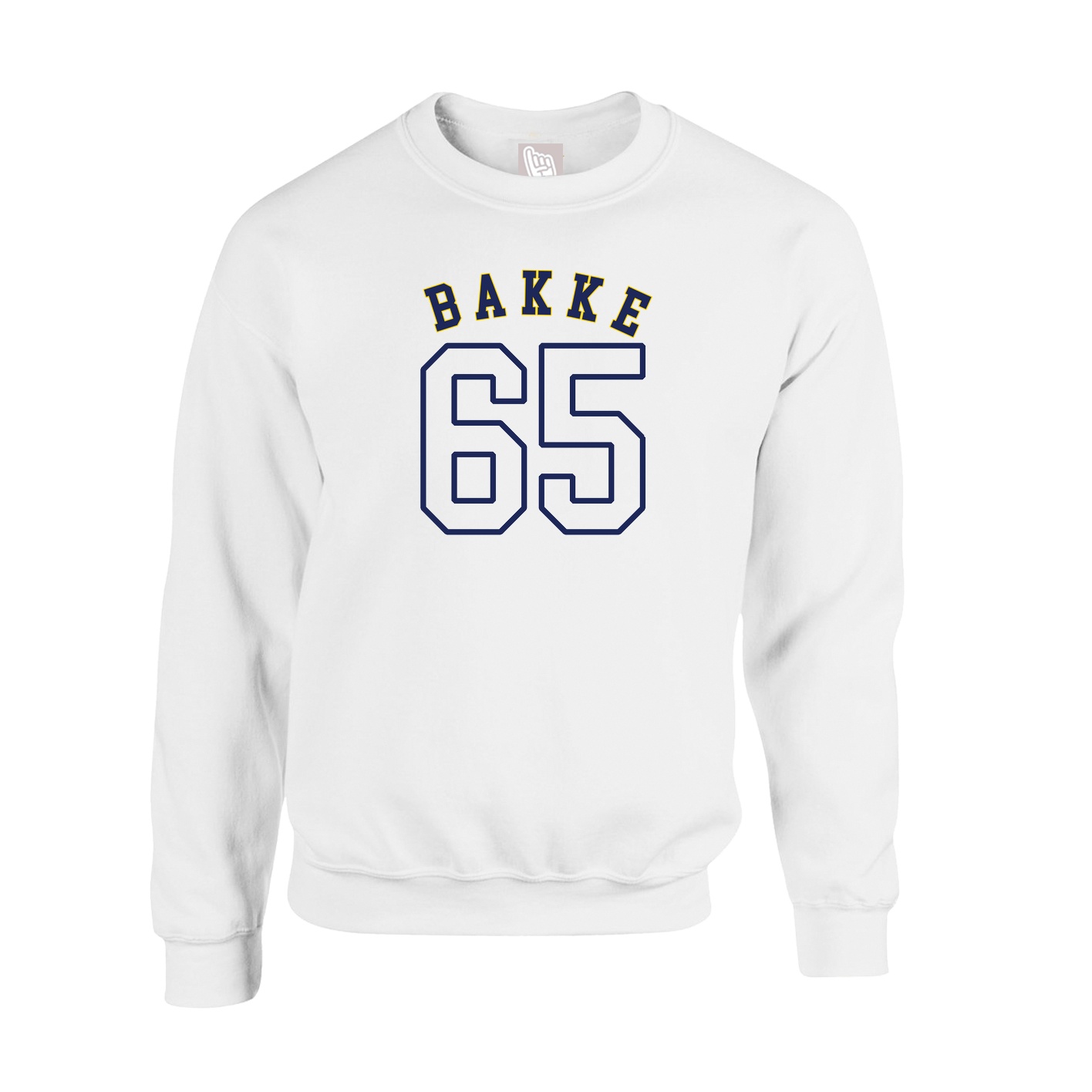 Fleece Crew — Shirsey Arch in White