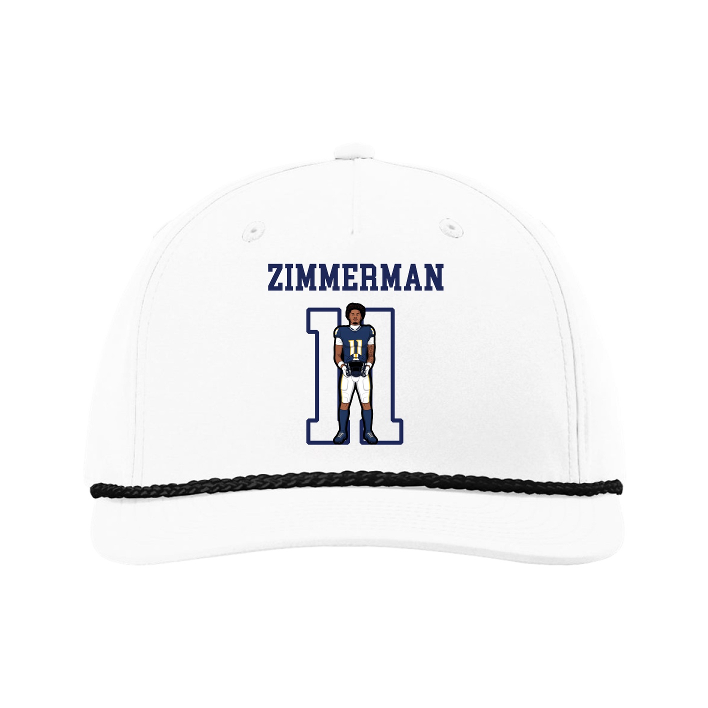 Five-Panel Classic Rope Cap — Shirsey in White