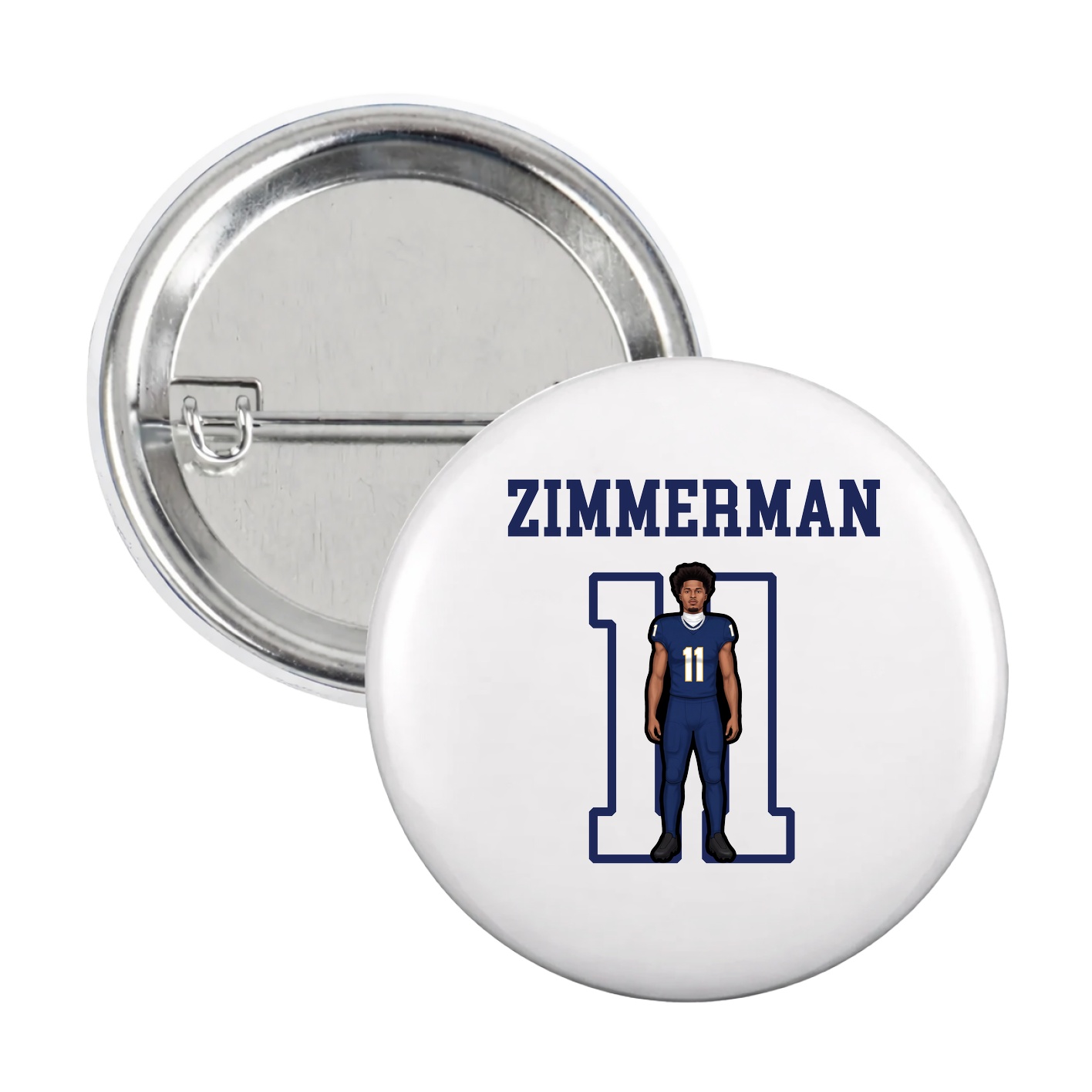 Game Day Button — Shirsey in White