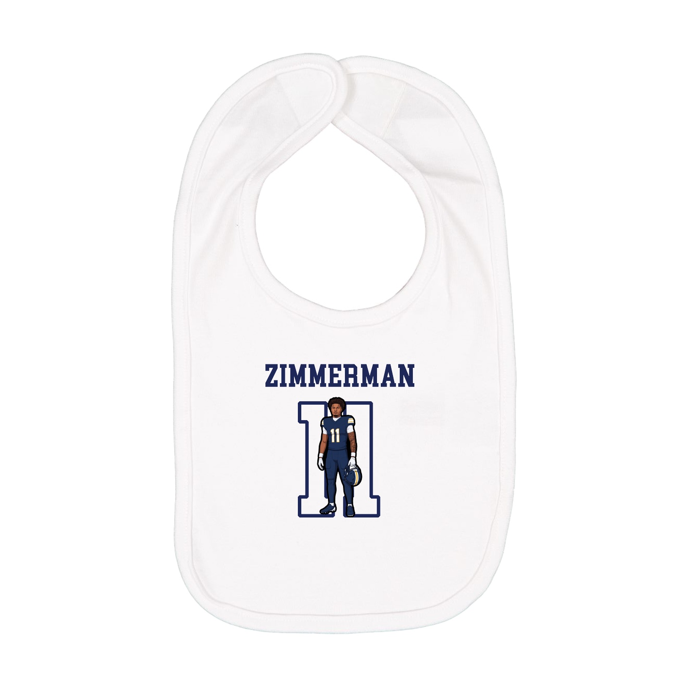 Infant Bib — Shirsey in White