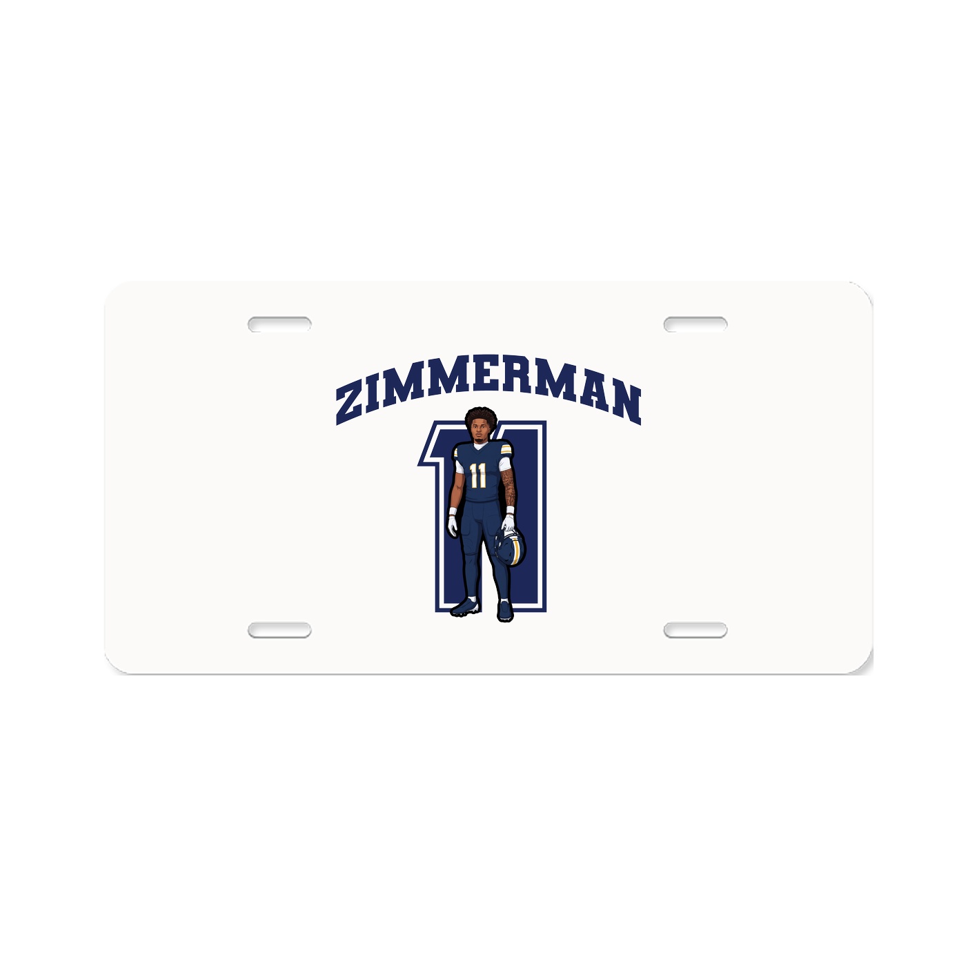 License Plate — Number in Classic
