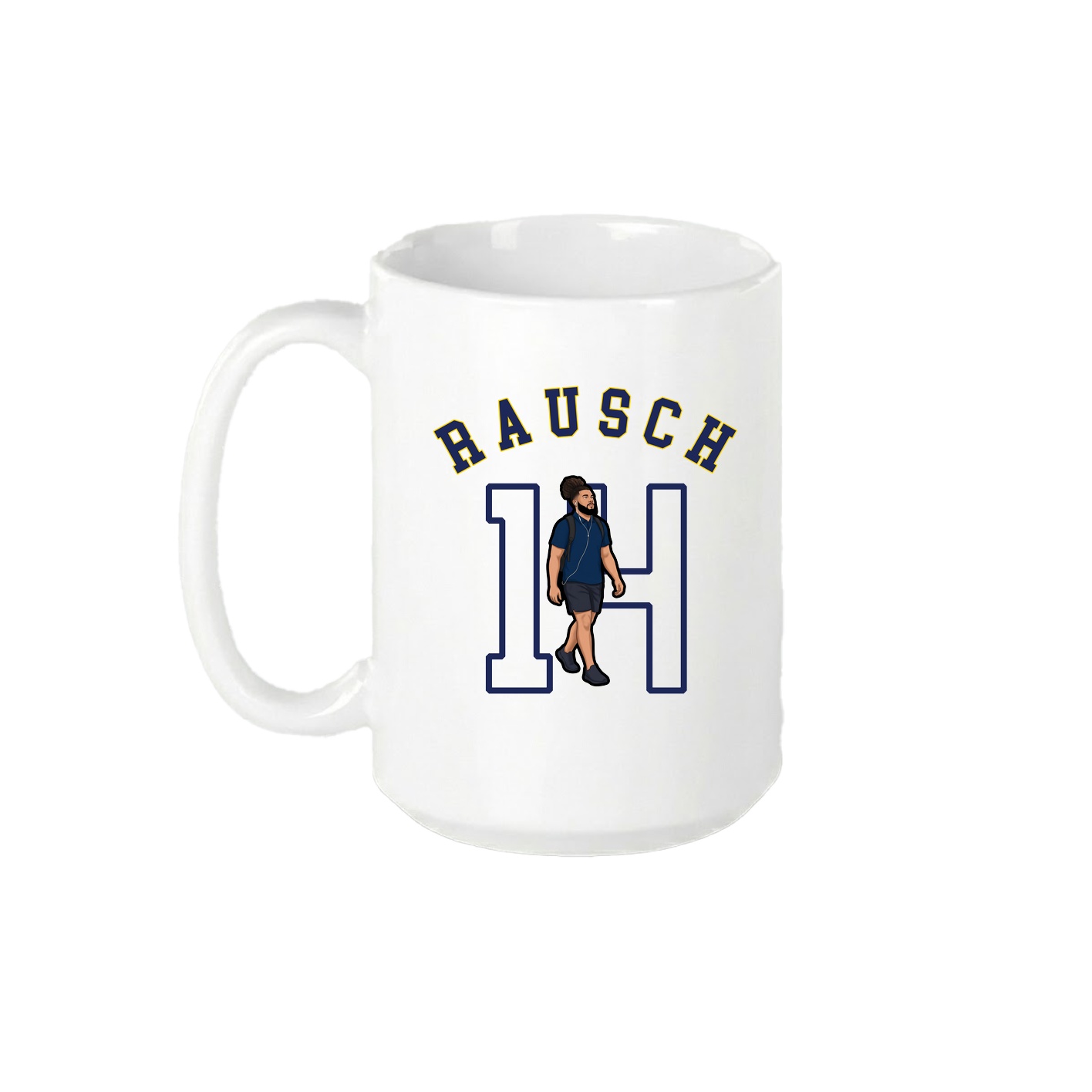 15oz Coffee Mug — Shirsey Arch in White