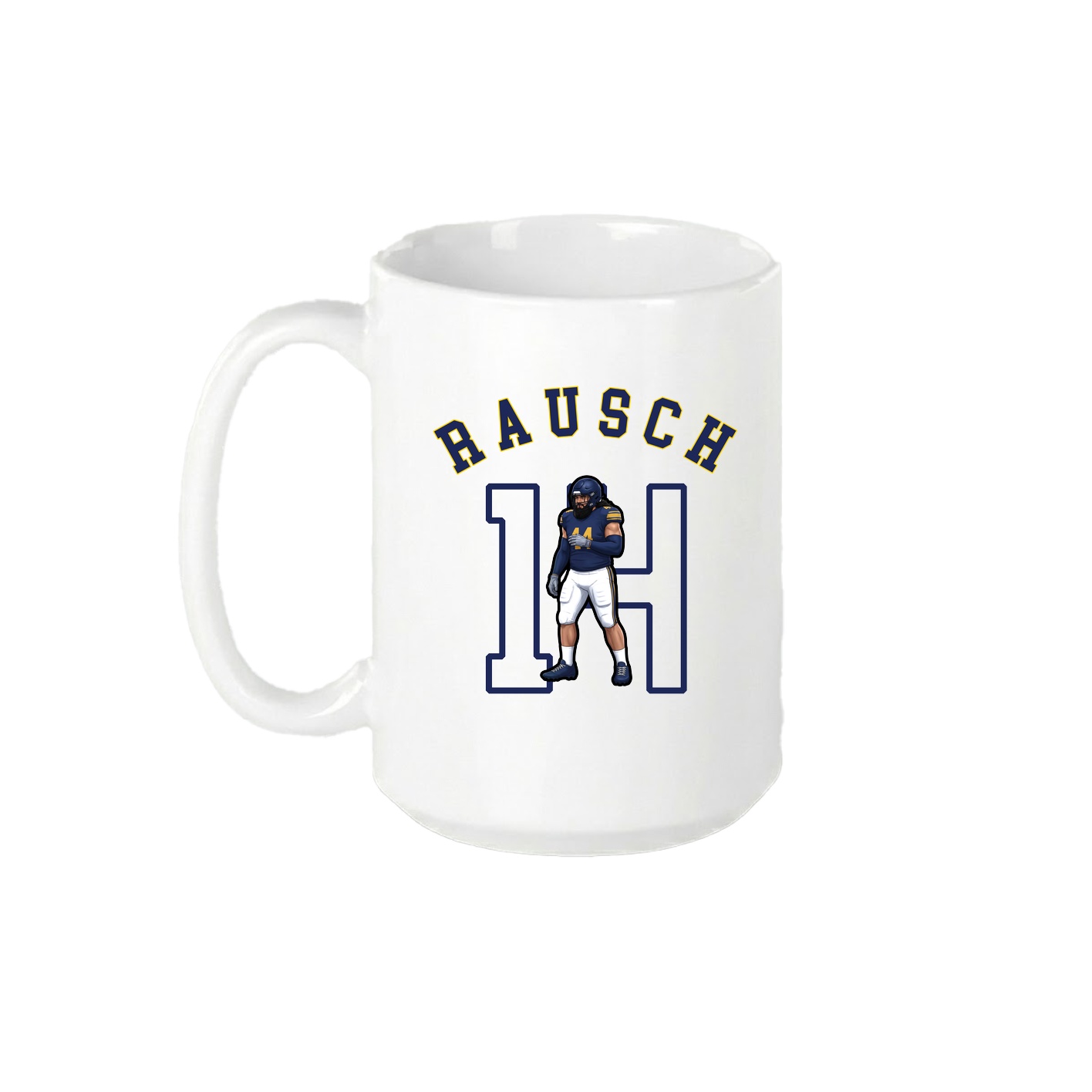 15oz Coffee Mug — Shirsey Arch in White