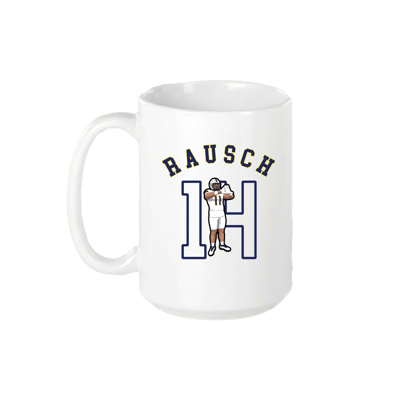 15oz Coffee Mug — Shirsey Arch in White