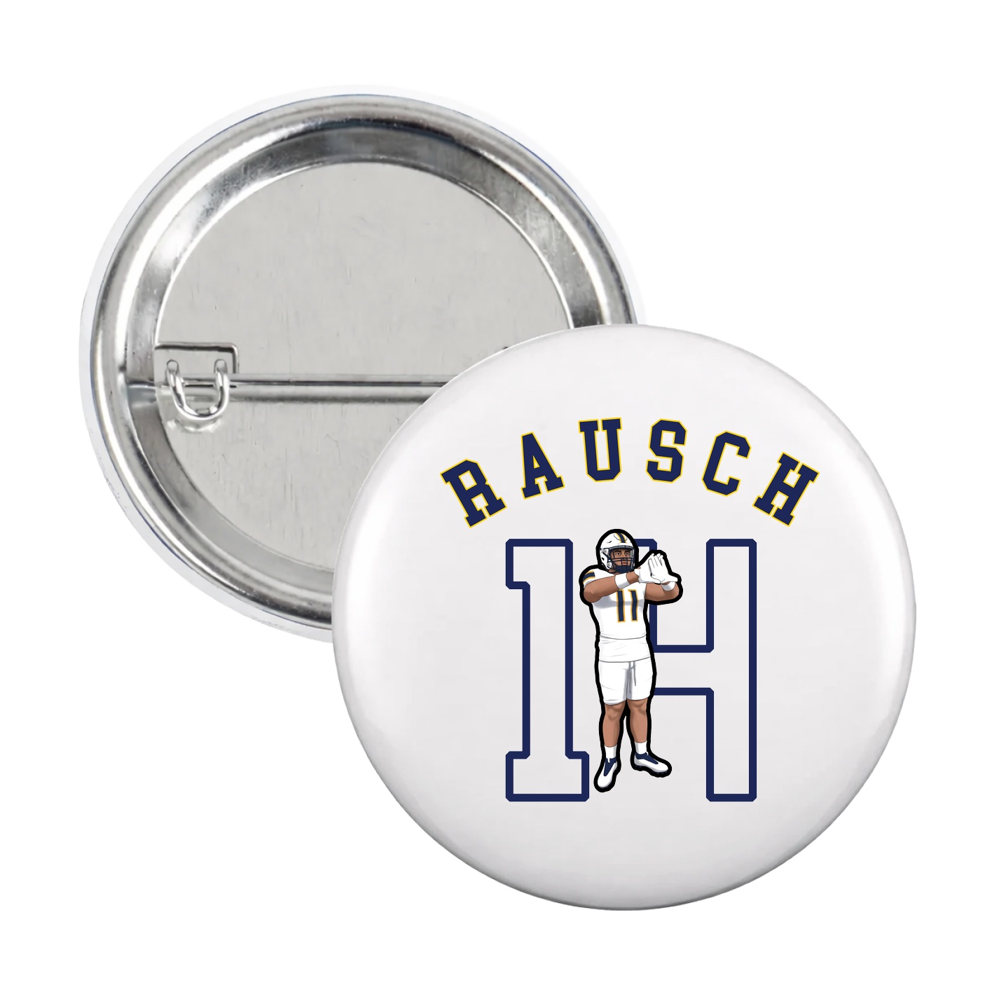 Game Day Button — Shirsey Arch in White