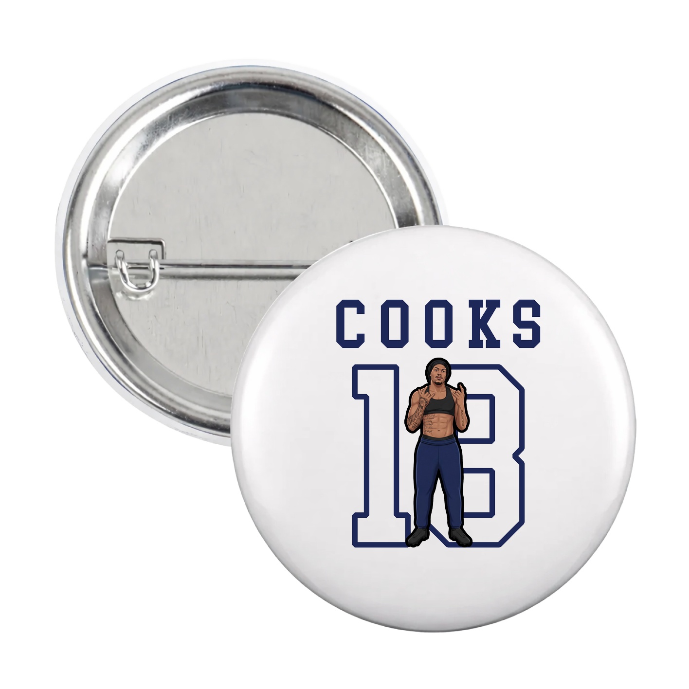 Game Day Button — Shirsey in White