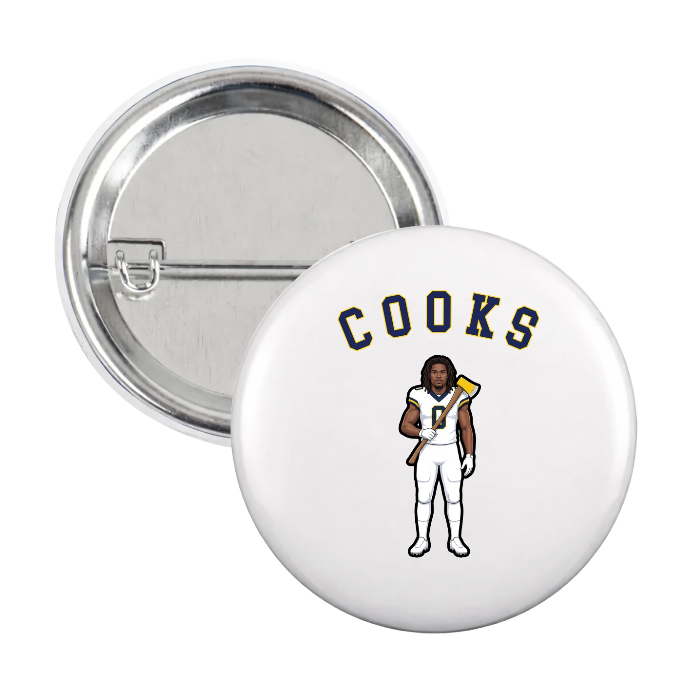 Game Day Button — Shirsey Arch in White