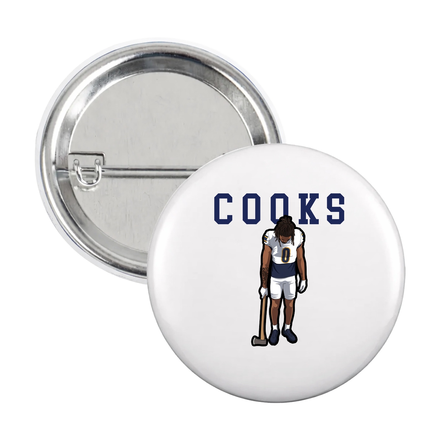 Game Day Button — Shirsey in White