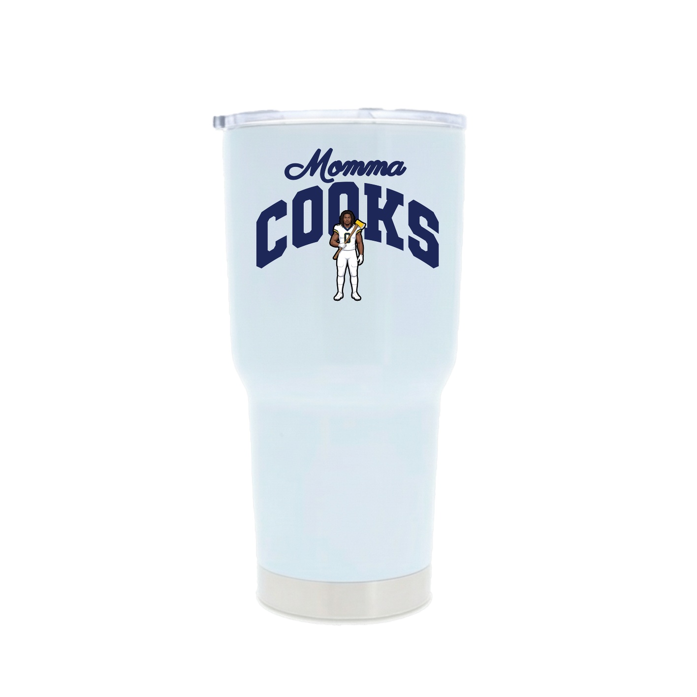 30oz Stainless Steel Tumbler — Mothers Day Arch in White