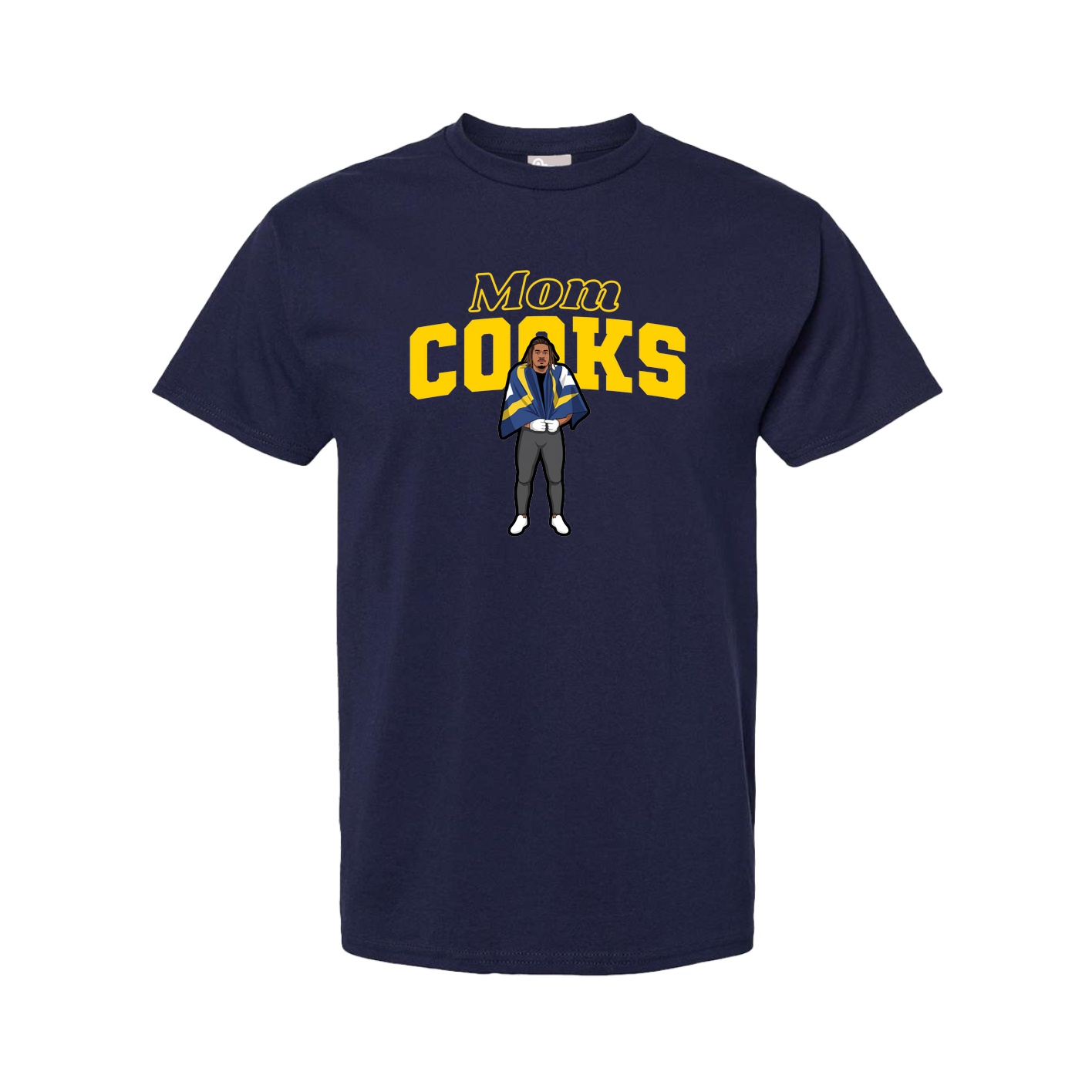 Youth Tee — Mothers Day Block in Navy