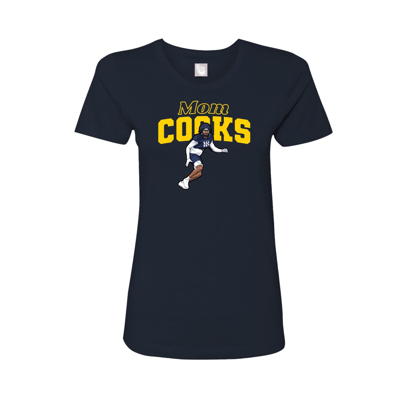 Womens Tee — Mothers Day Block in Navy