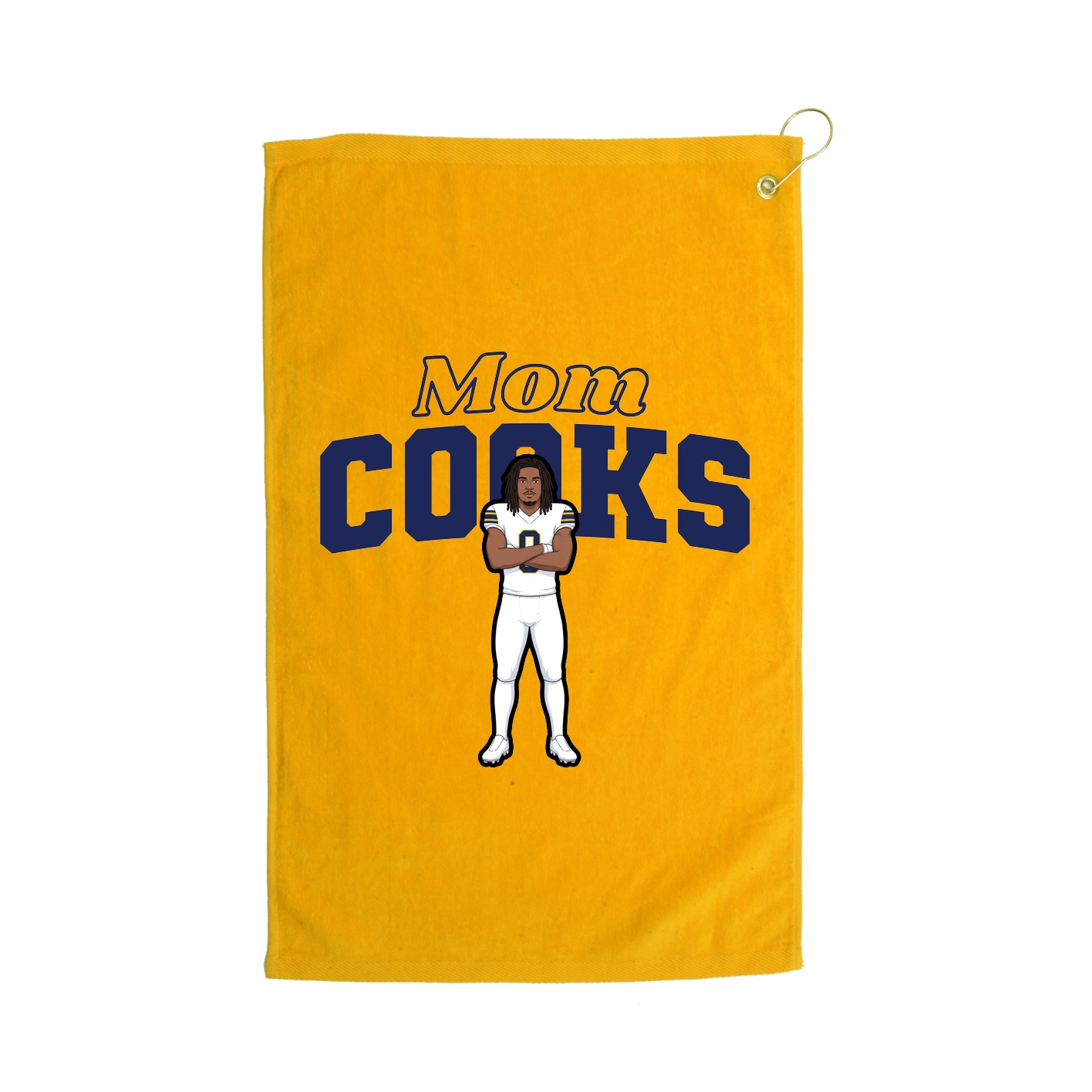Golf Towel — Mothers Day Block in Gold
