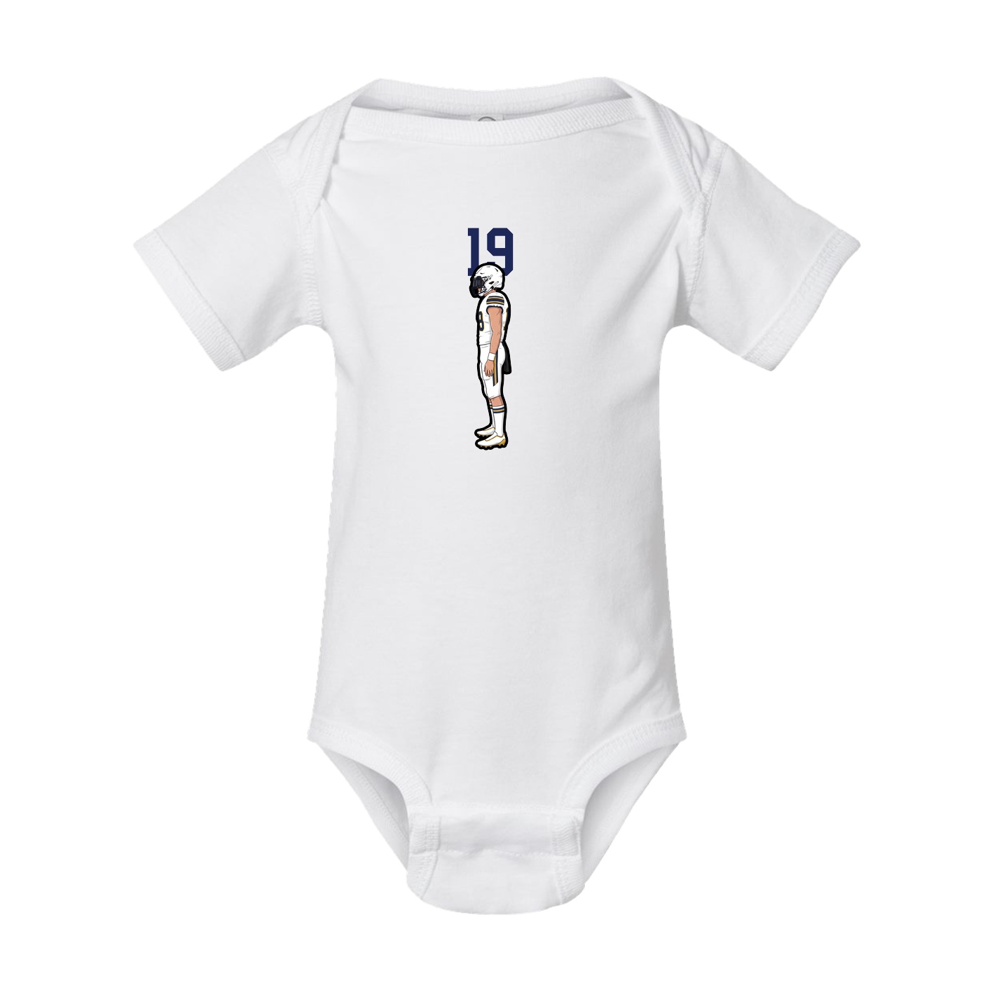 Baby Onesie — Number Top in White