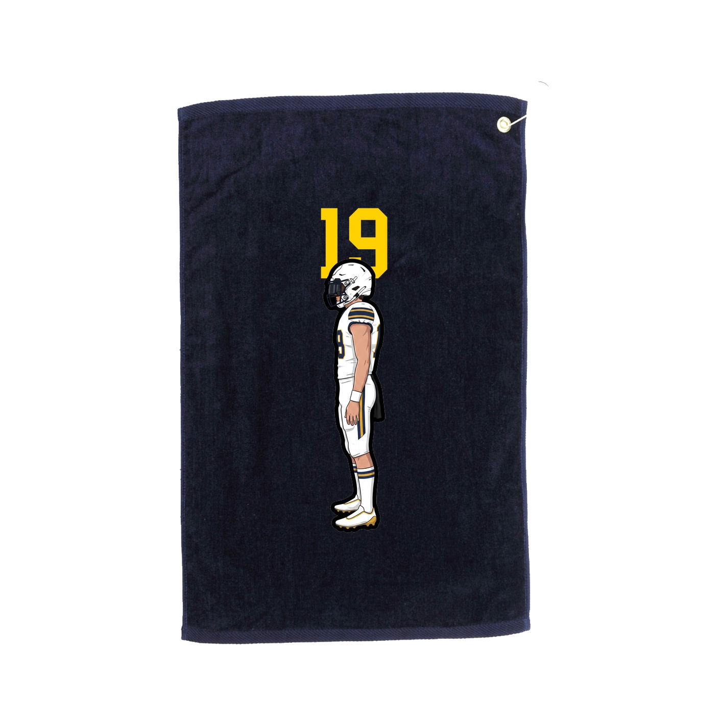 Golf Towel — Number Top in Navy