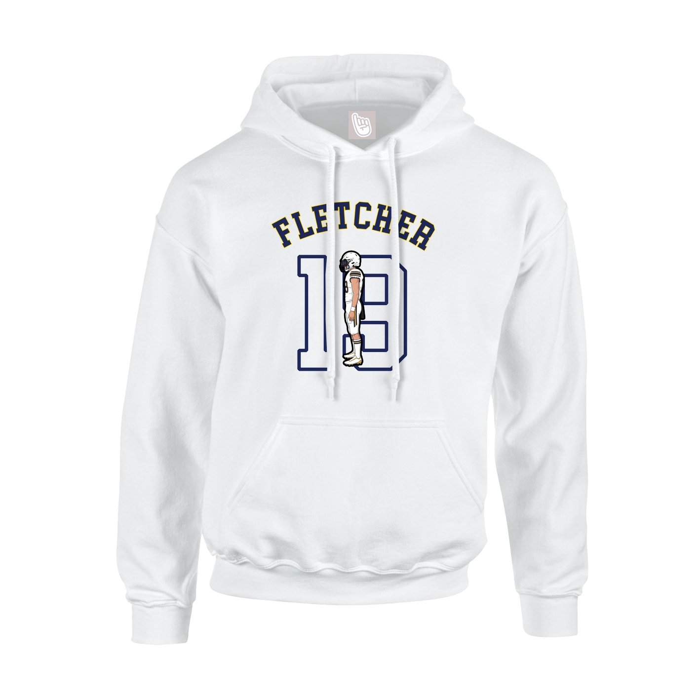 Youth Hoodie — Shirsey Arch in White