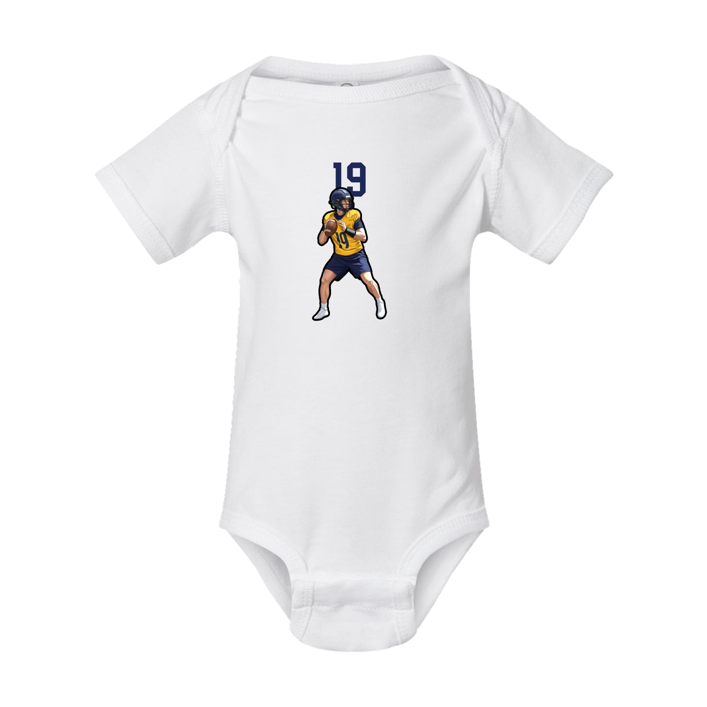 Baby Onesie — Number Top in White