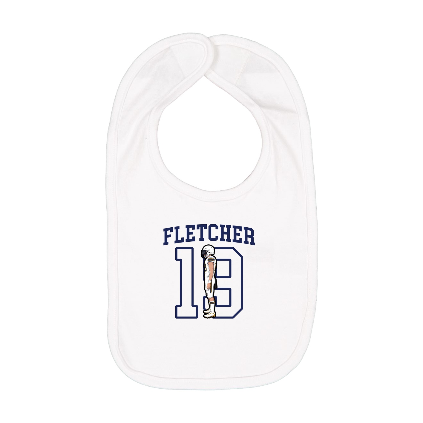Infant Bib — Shirsey in White