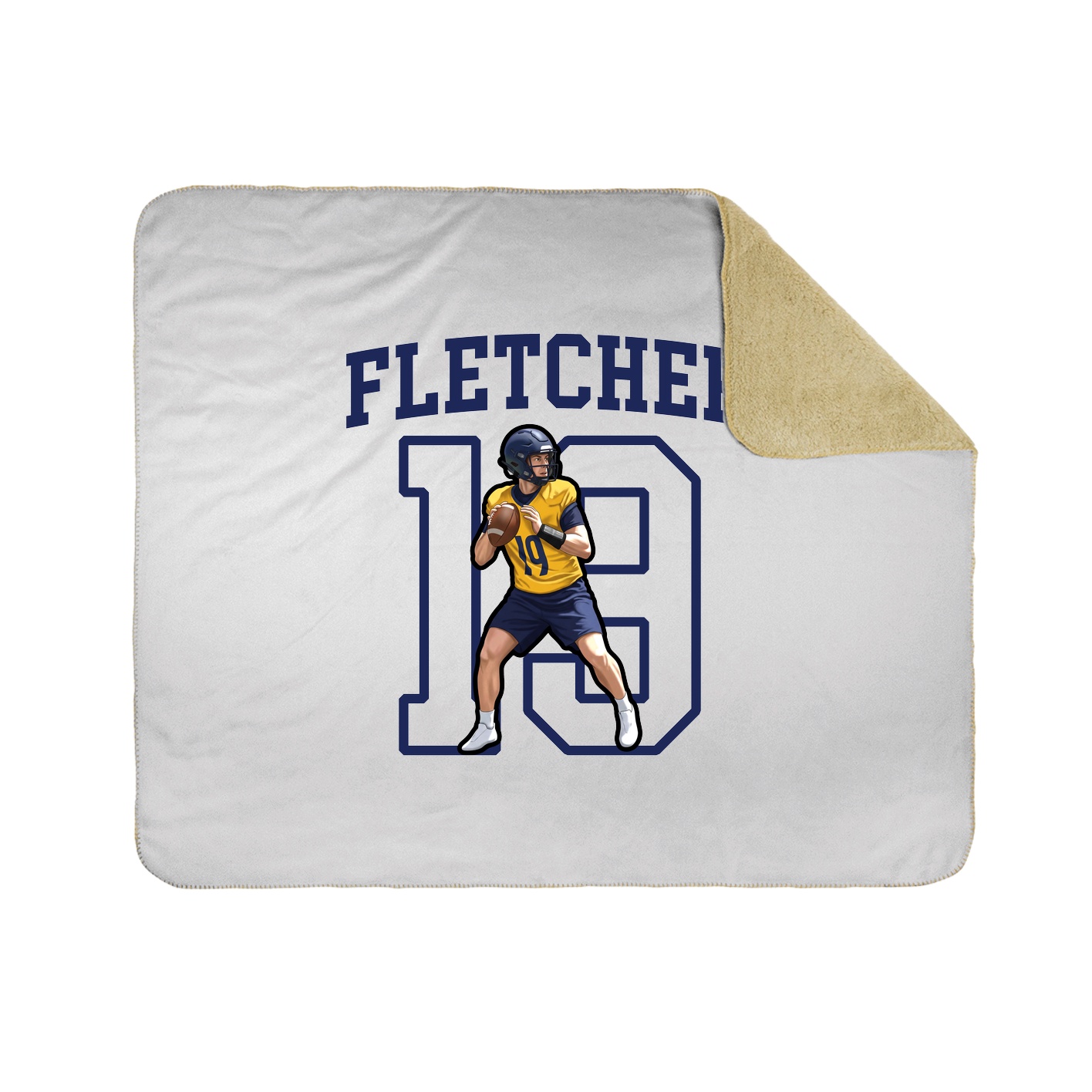 Throw Blanket — Shirsey in White